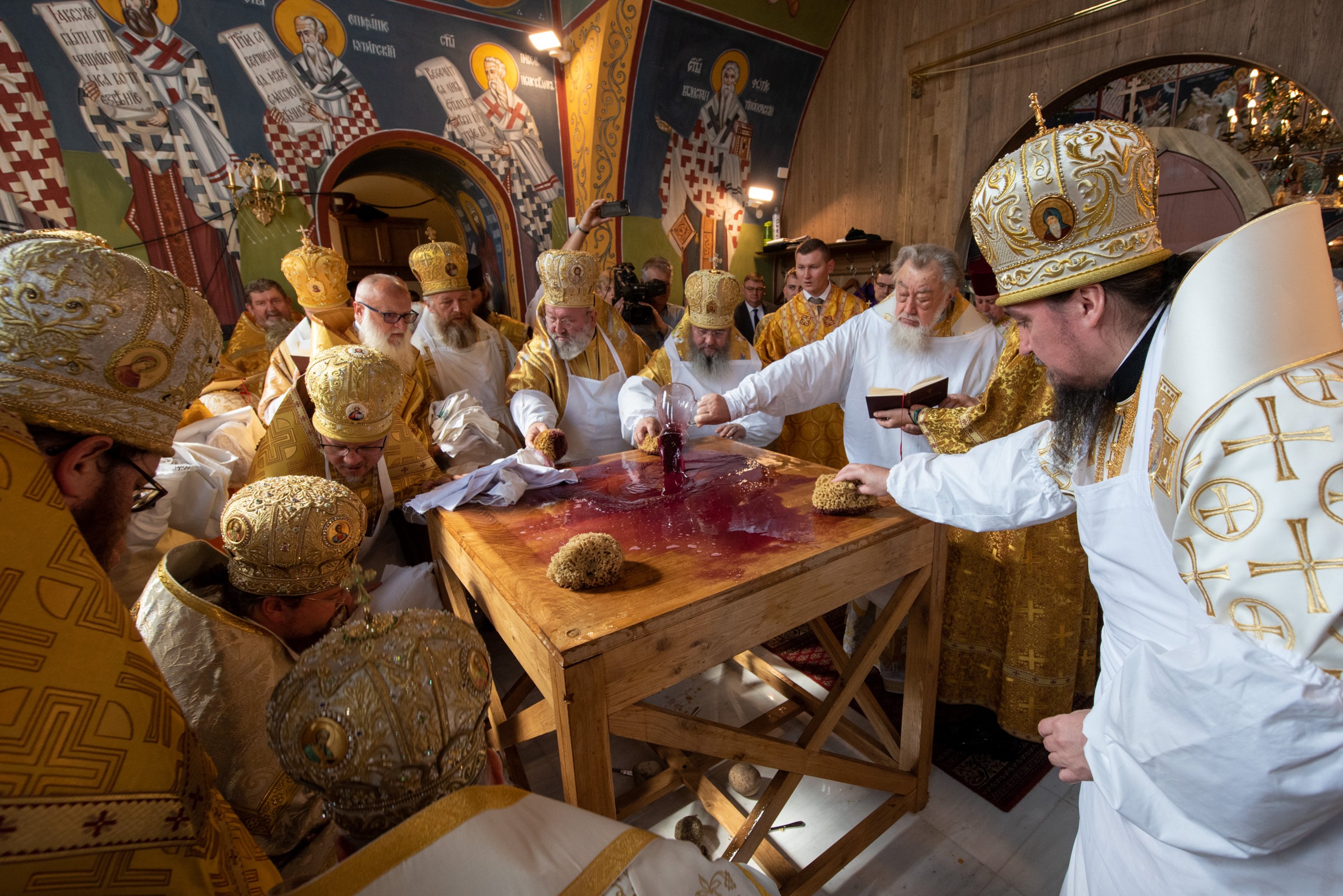 The consecration of Annunciation Cathedral of Supraśl Monastery