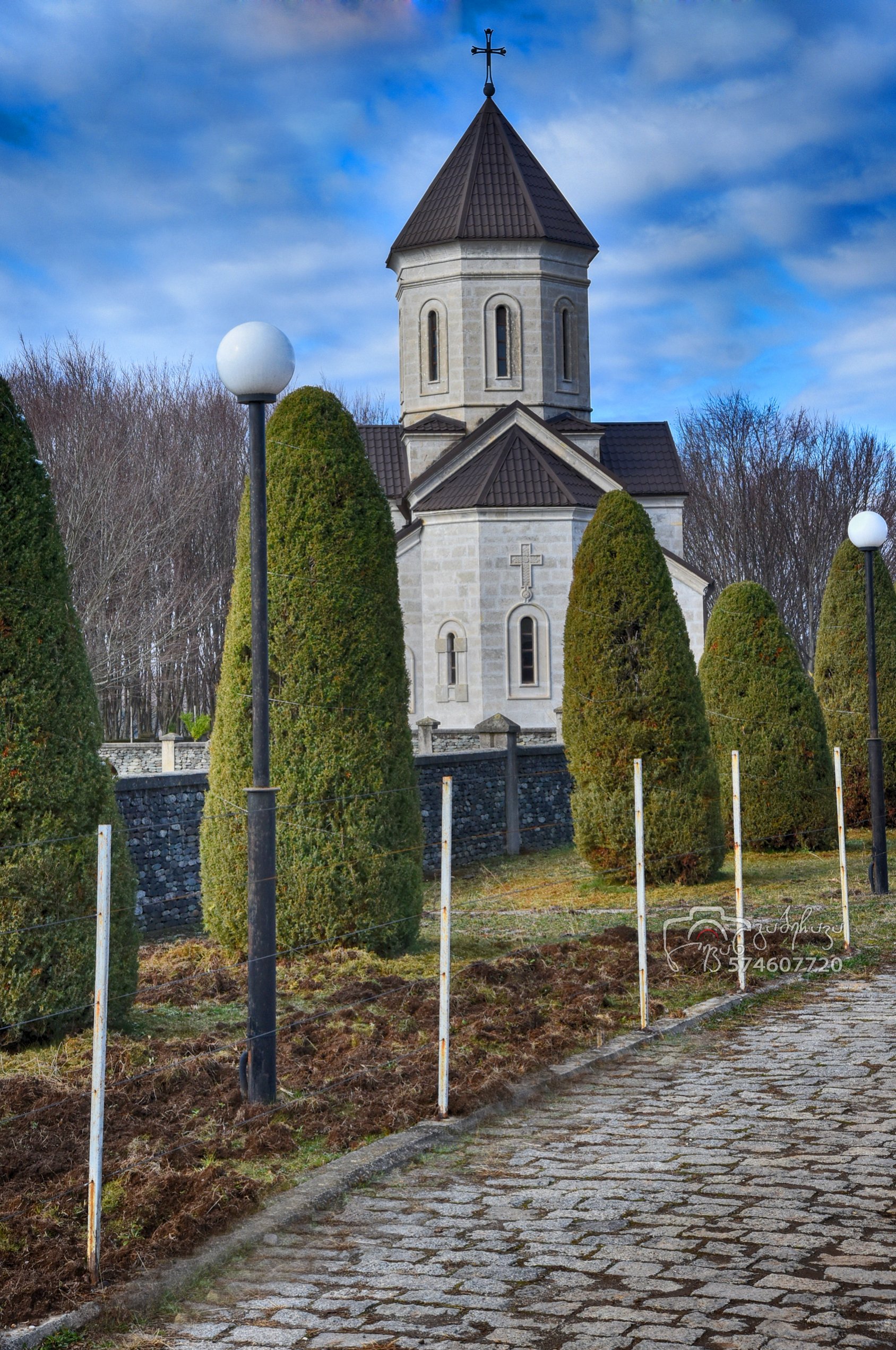 The Orthodox church in Chkaduashi. Zugdidi. Georgia.