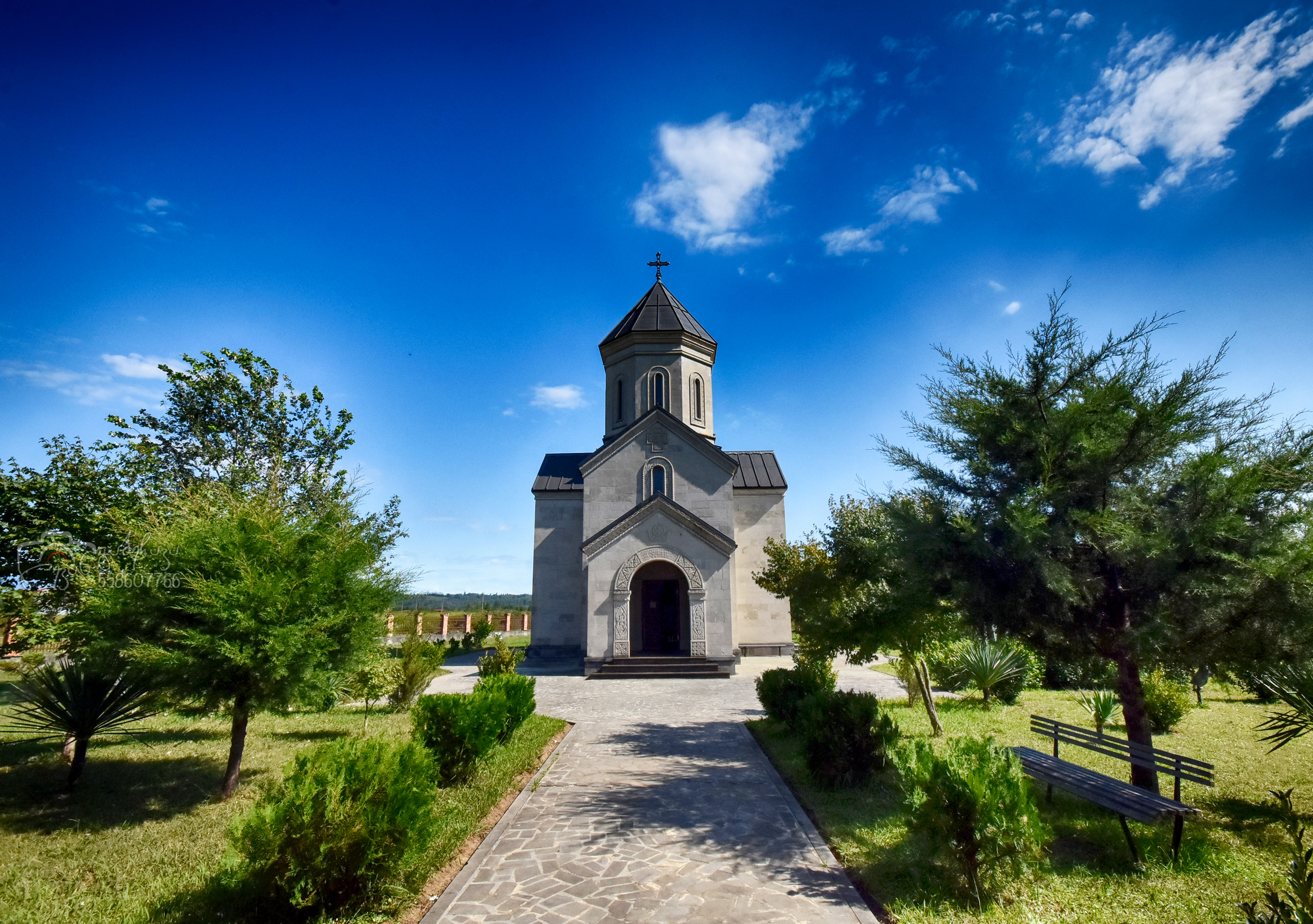 The Orthodox church in Zedaetseri. Zugdidi. Georgia.