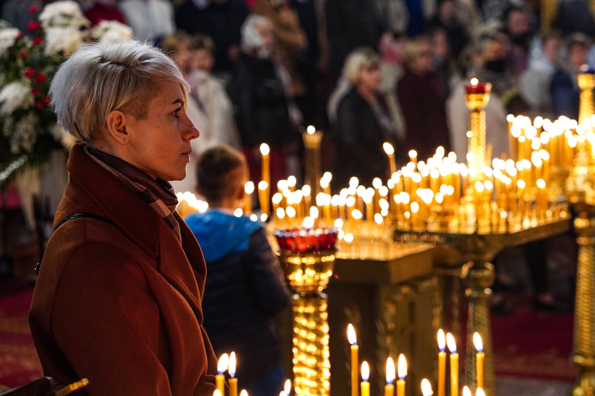 The feast of the Icon of Mother of God Joy of All Who Sorrow in Holy Trinity Cathedral in Hajnówka