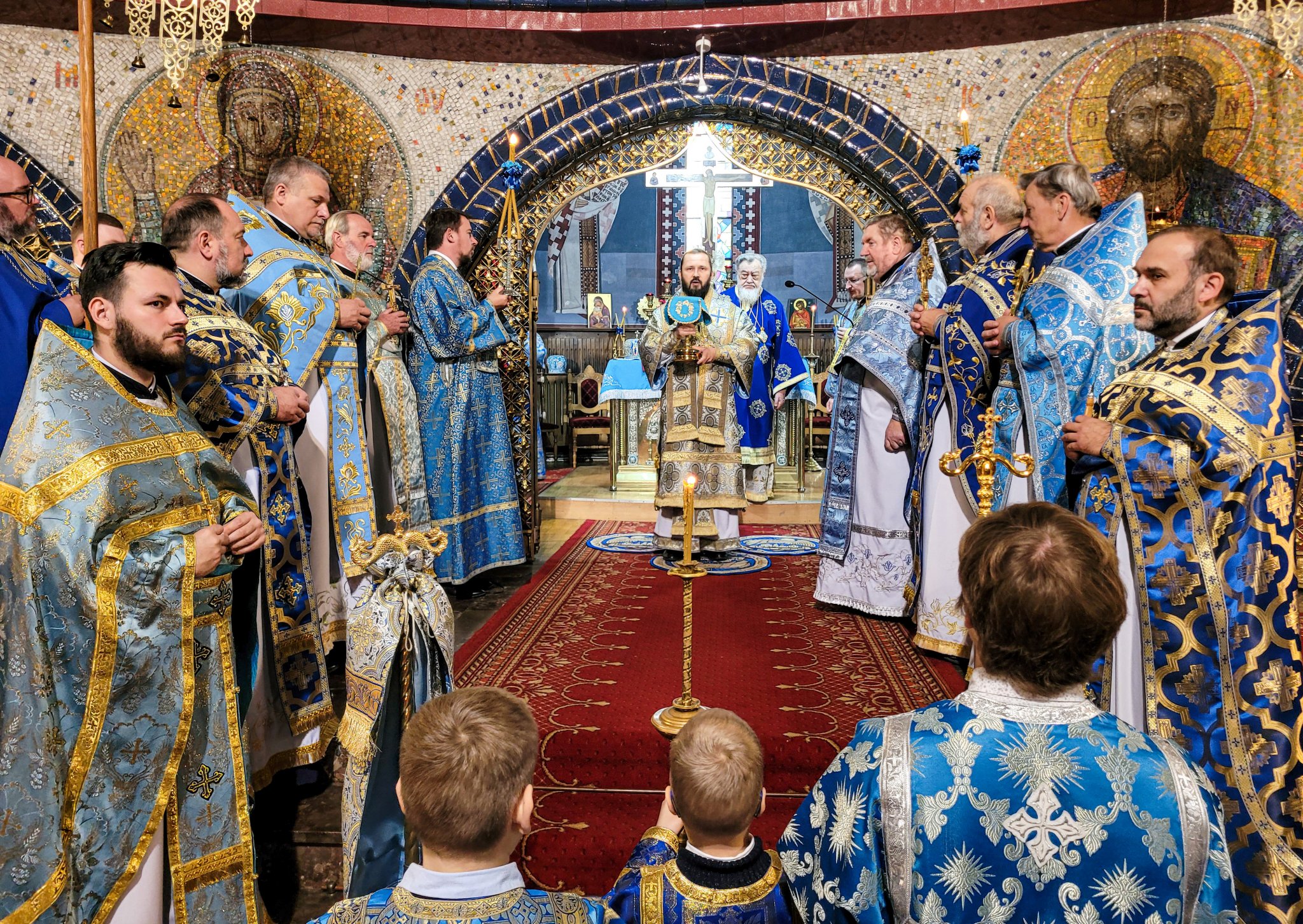 The feast of the Icon of Mother of God Joy of All Who Sorrow in Holy Trinity Cathedral in Hajnówka