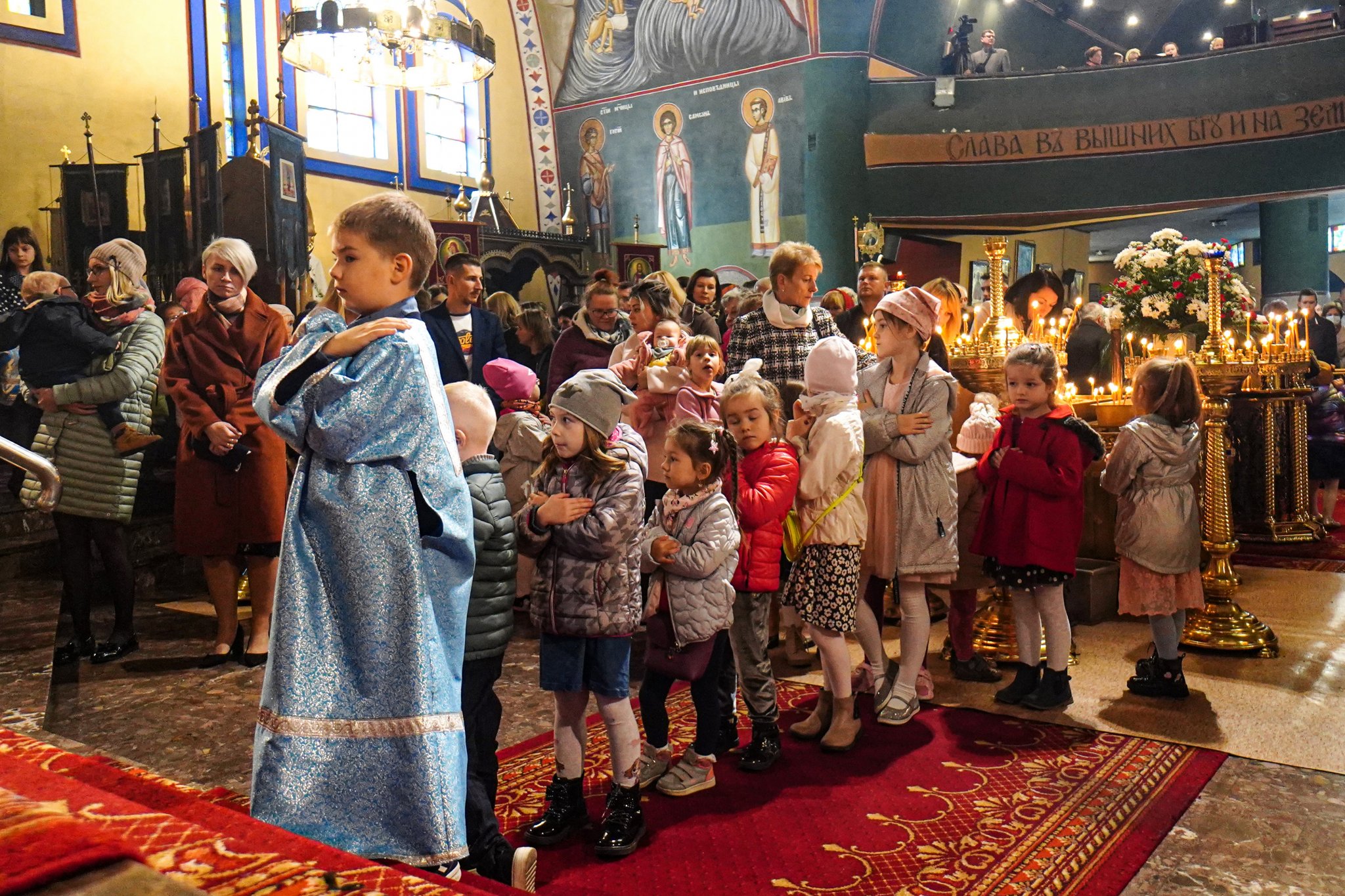 The feast of the Icon of Mother of God Joy of All Who Sorrow in Holy Trinity Cathedral in Hajnówka