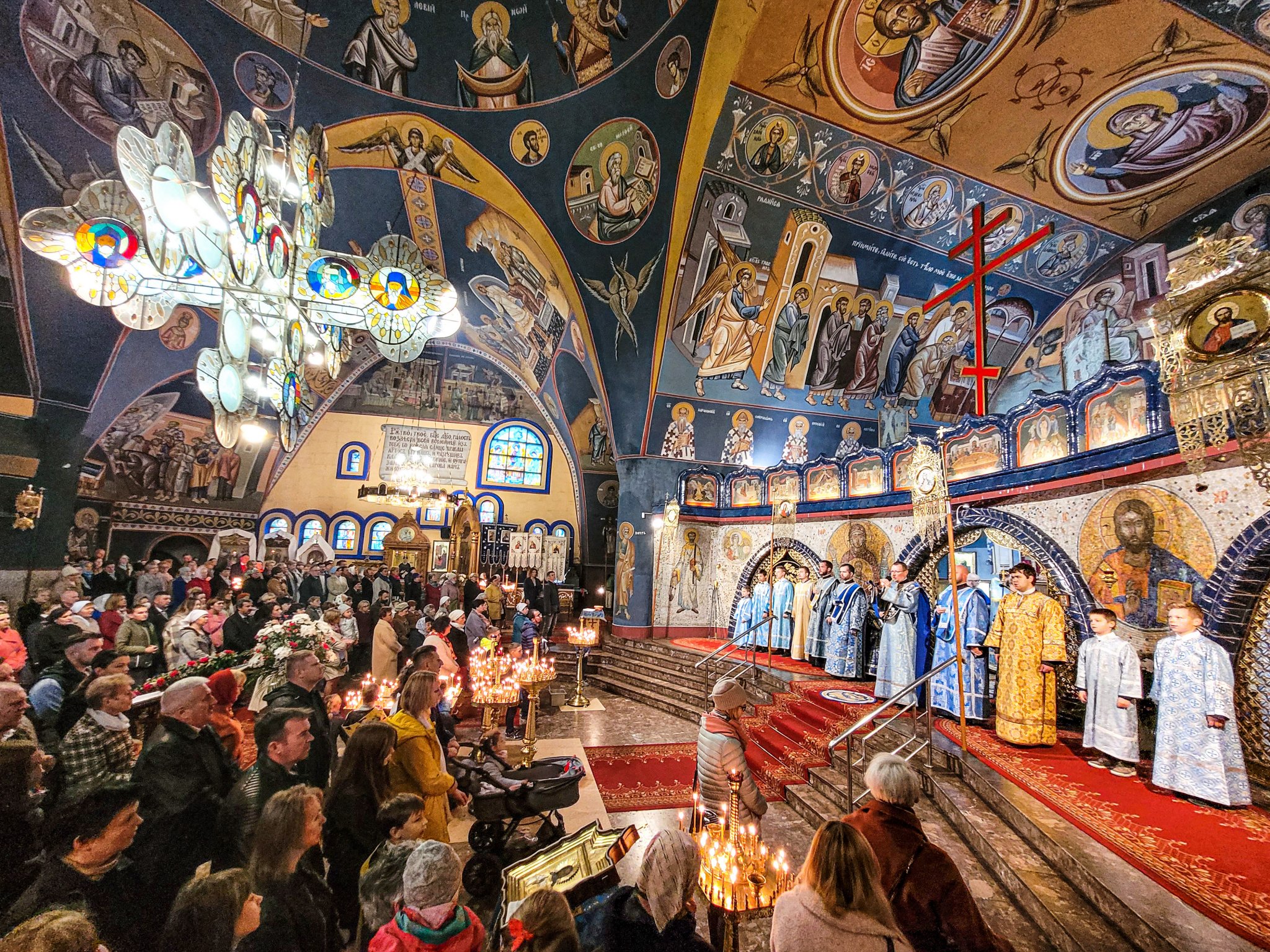 The feast of the Icon of Mother of God Joy of All Who Sorrow in Holy Trinity Cathedral in Hajnówka