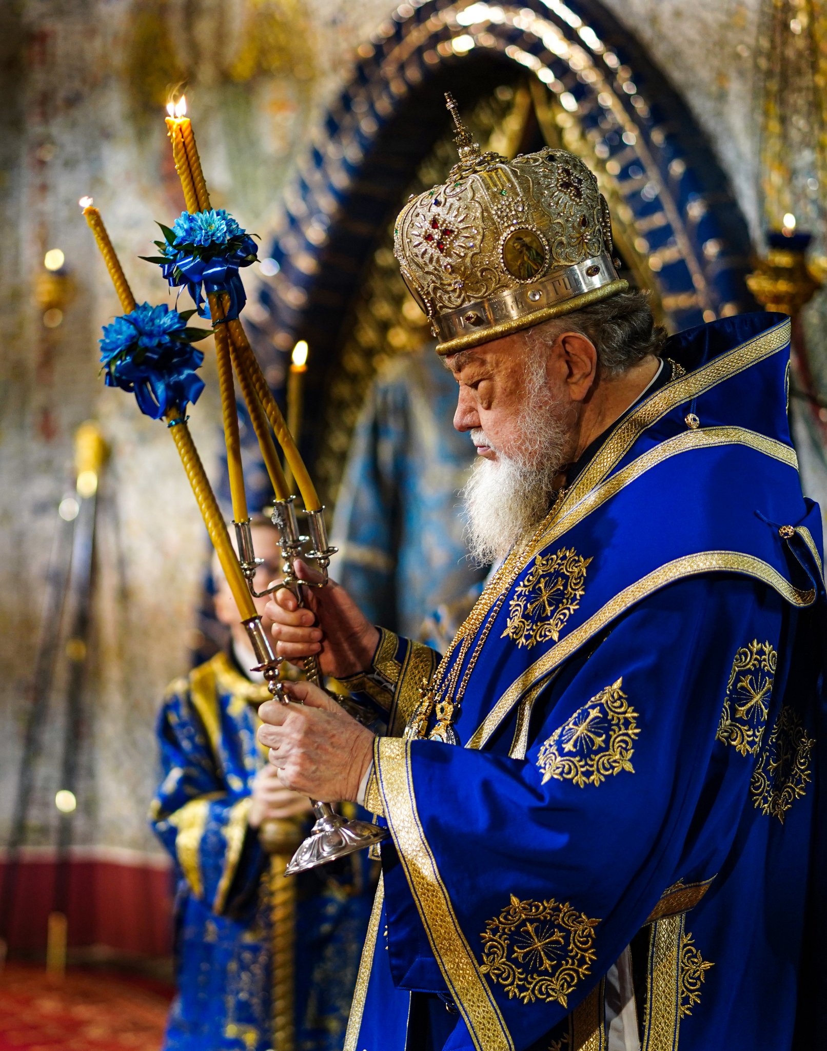 Metropolitan Sawa in the Holy Trinity Cathedral in Hajnówka