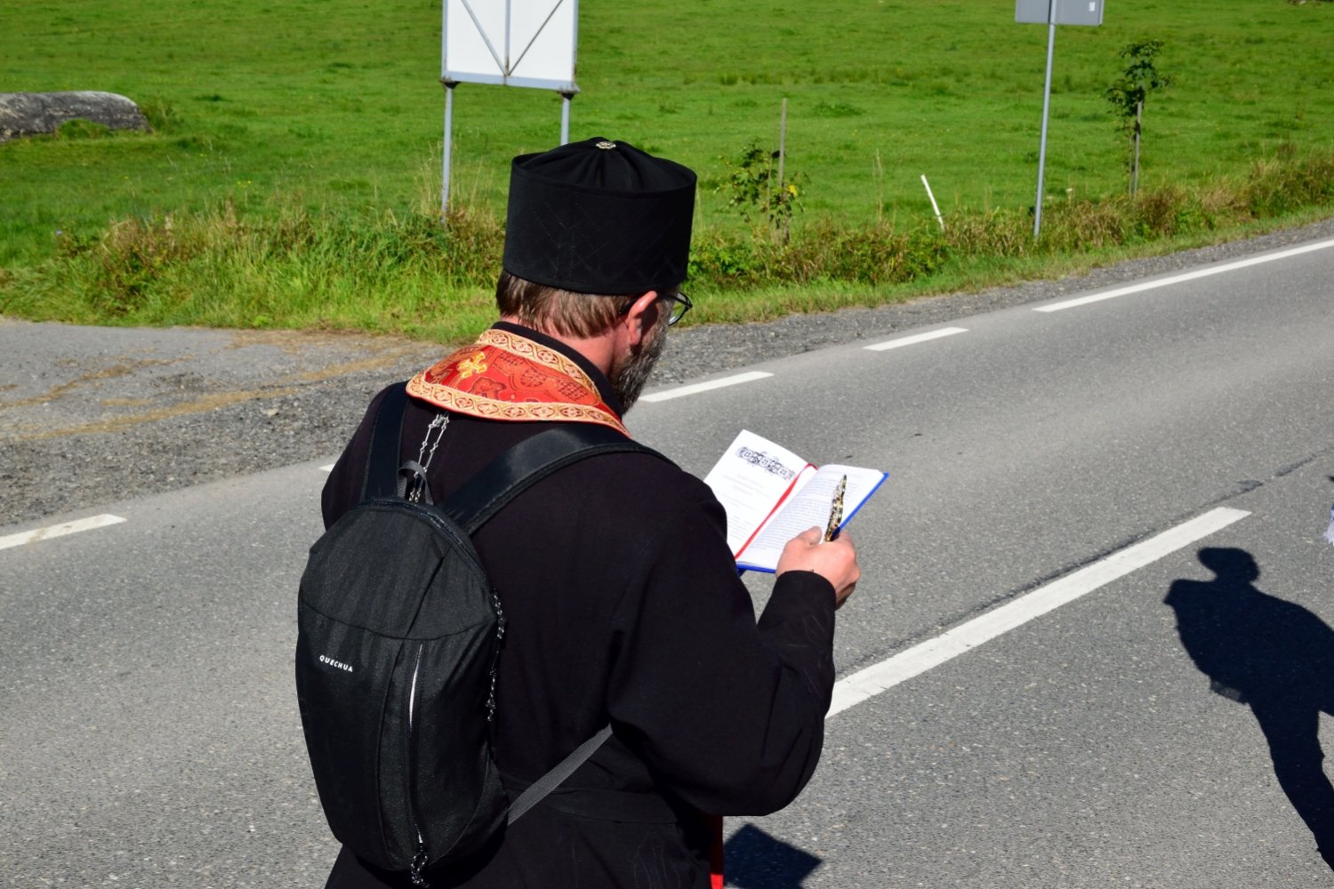Father Julian at the pilgrimage 2021