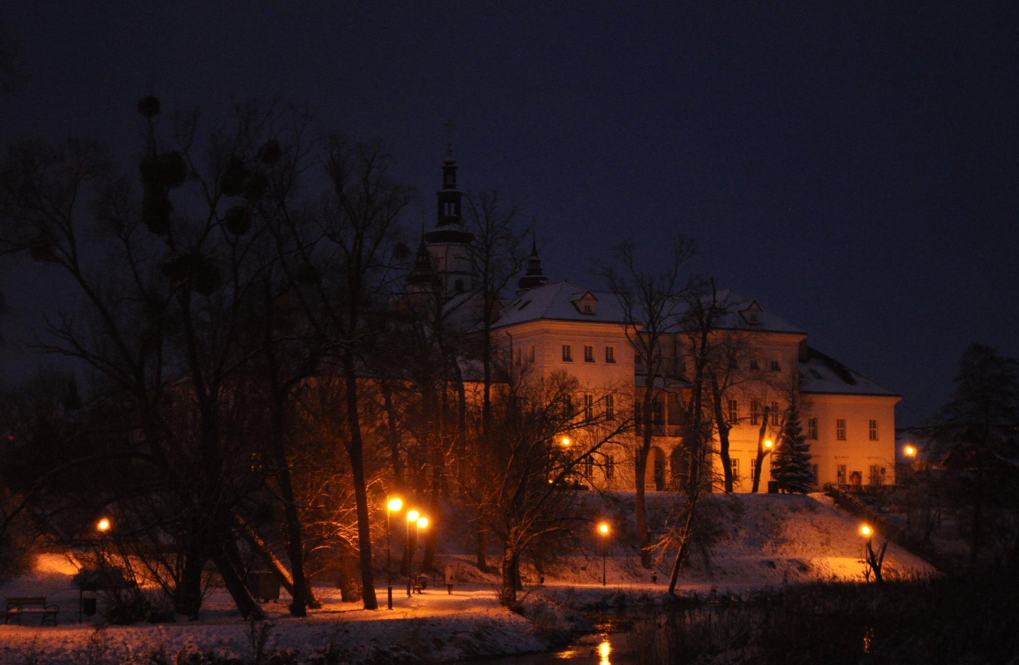 Supraśl by night