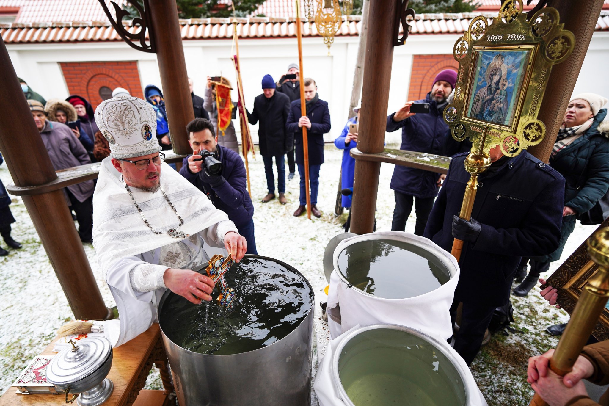 The Christ Baptism feast in Supraśl Monastery