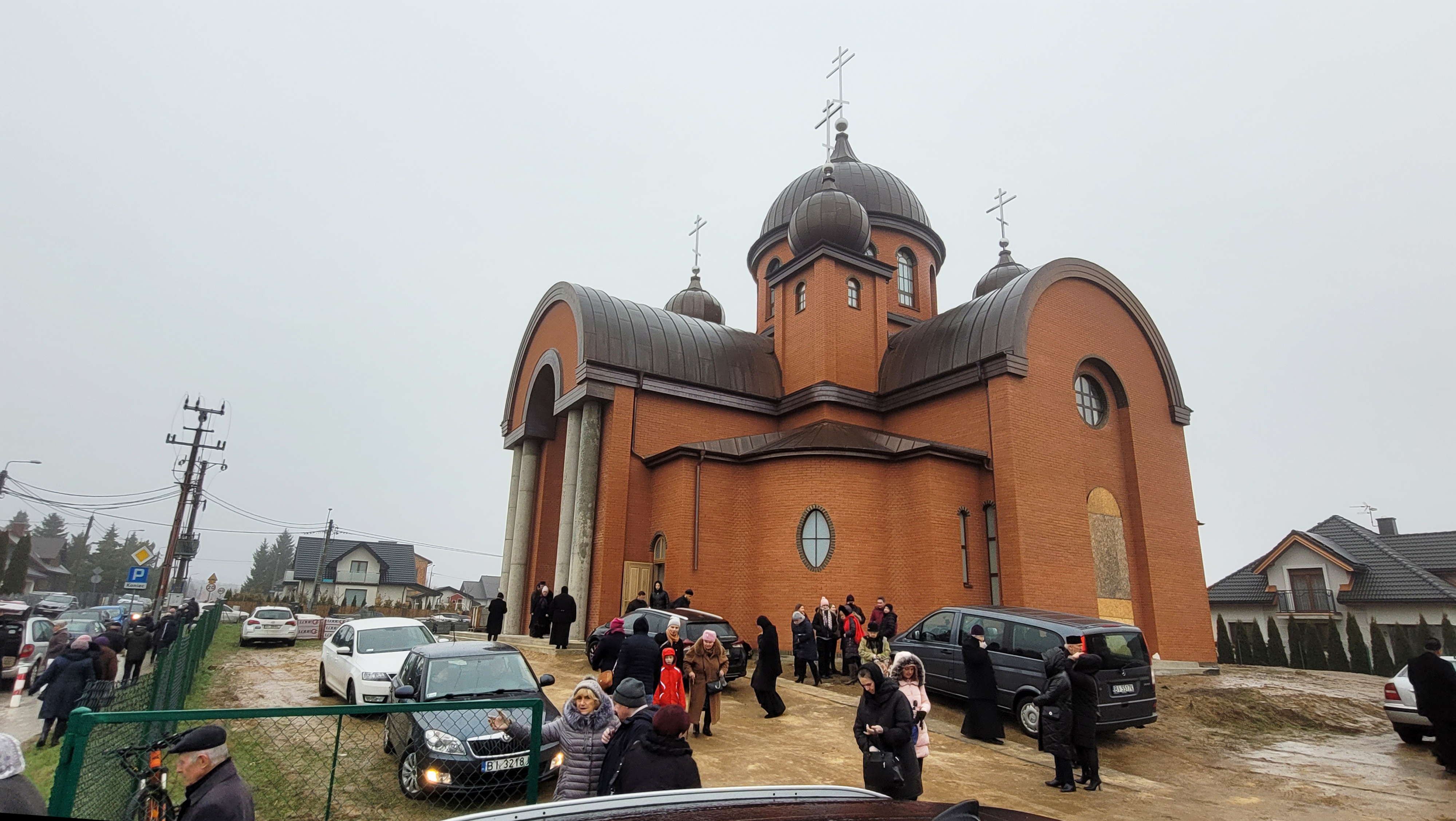 The first Divine Liturgy in St. Martyr Gregory Peradze church in Białystok