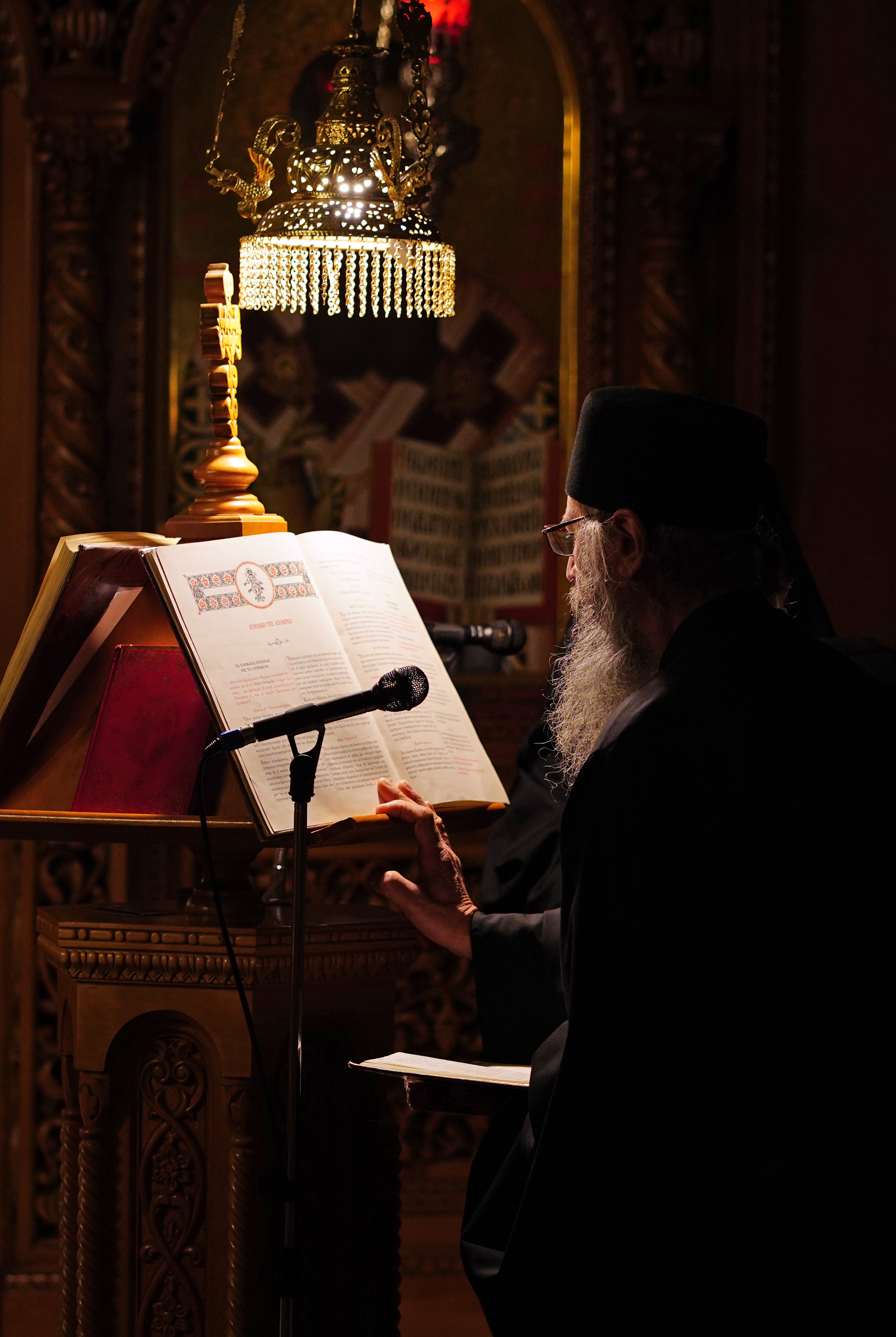 Divine Liturgy in Panagia Dovra Monastery 