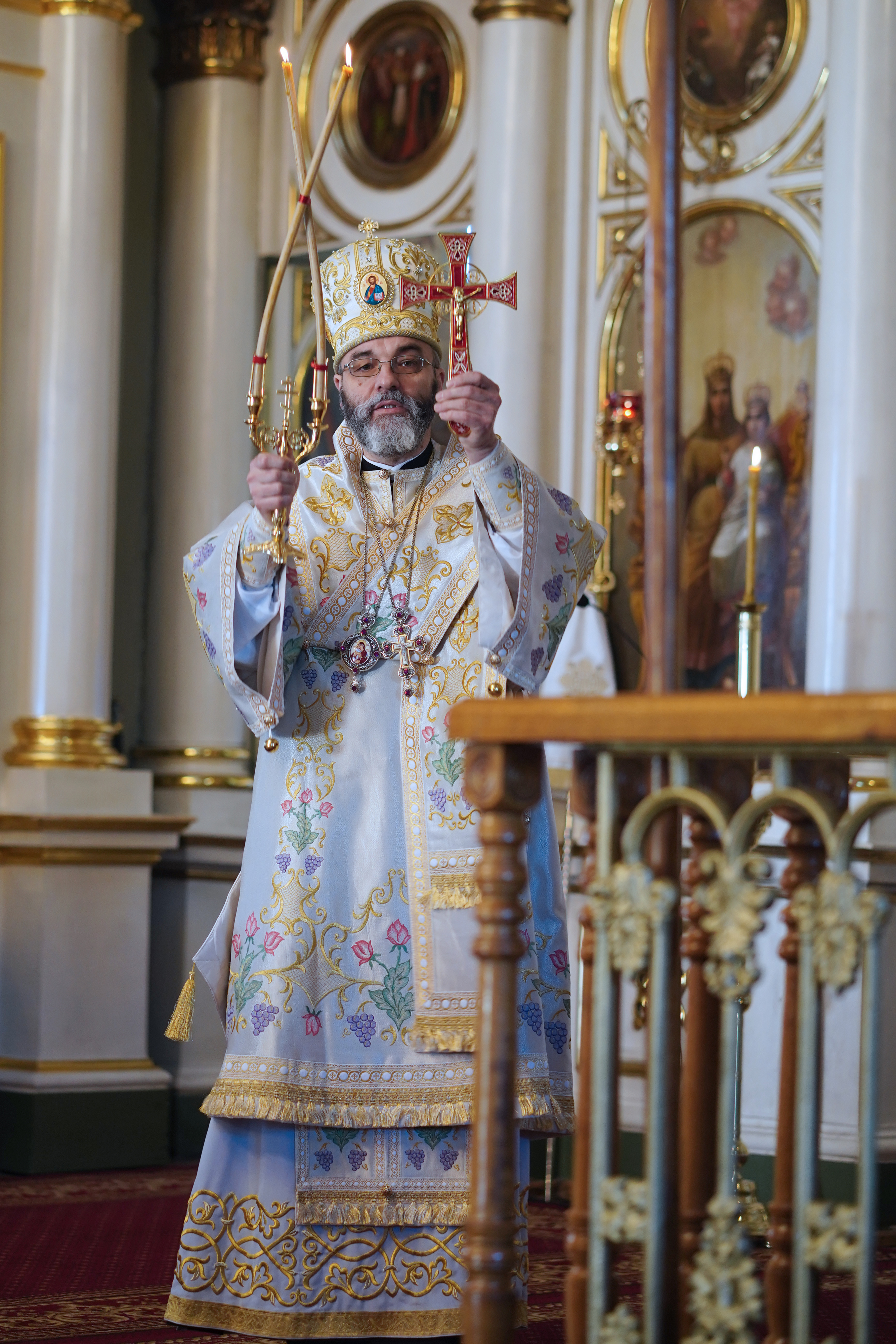 The Divine Liturgy in St. Nicholas cathedral in Bialystok - the day of the meedle of Paschal period 