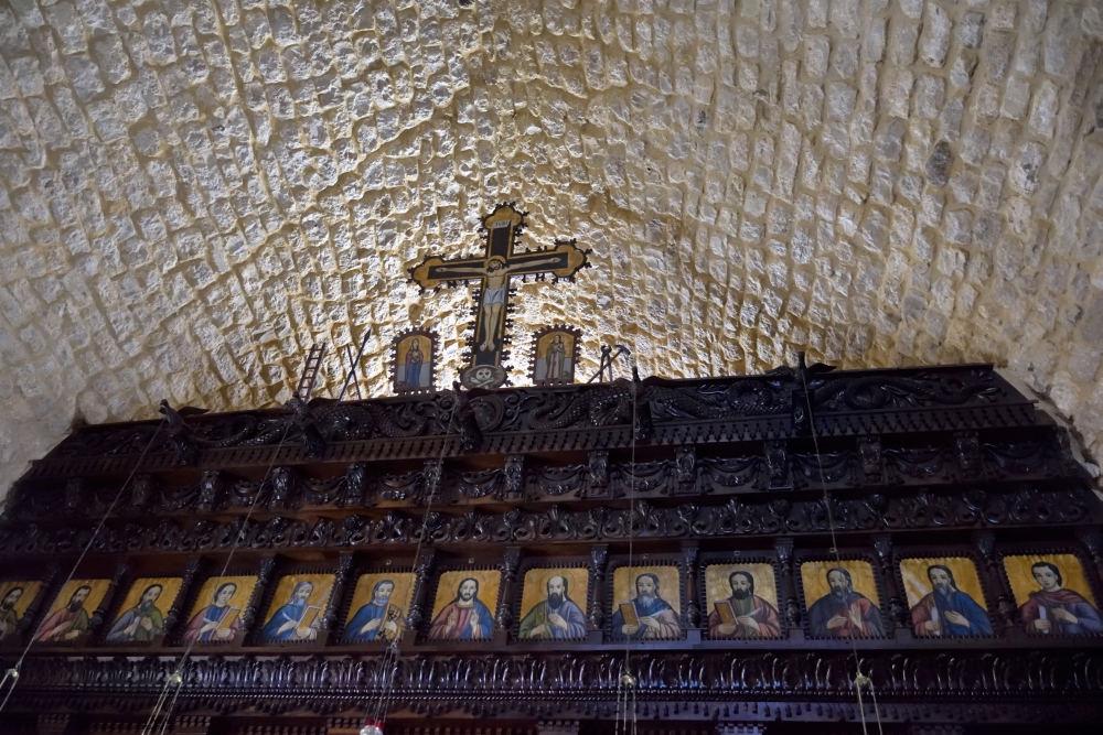 Wooden iconostasis, Amioun, 2022