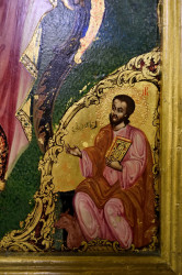 Sheep1389 
Saint Luke - detail on icon, st. Elias Orthodox church in Al-Mina 
2023-11-29 21:28:33