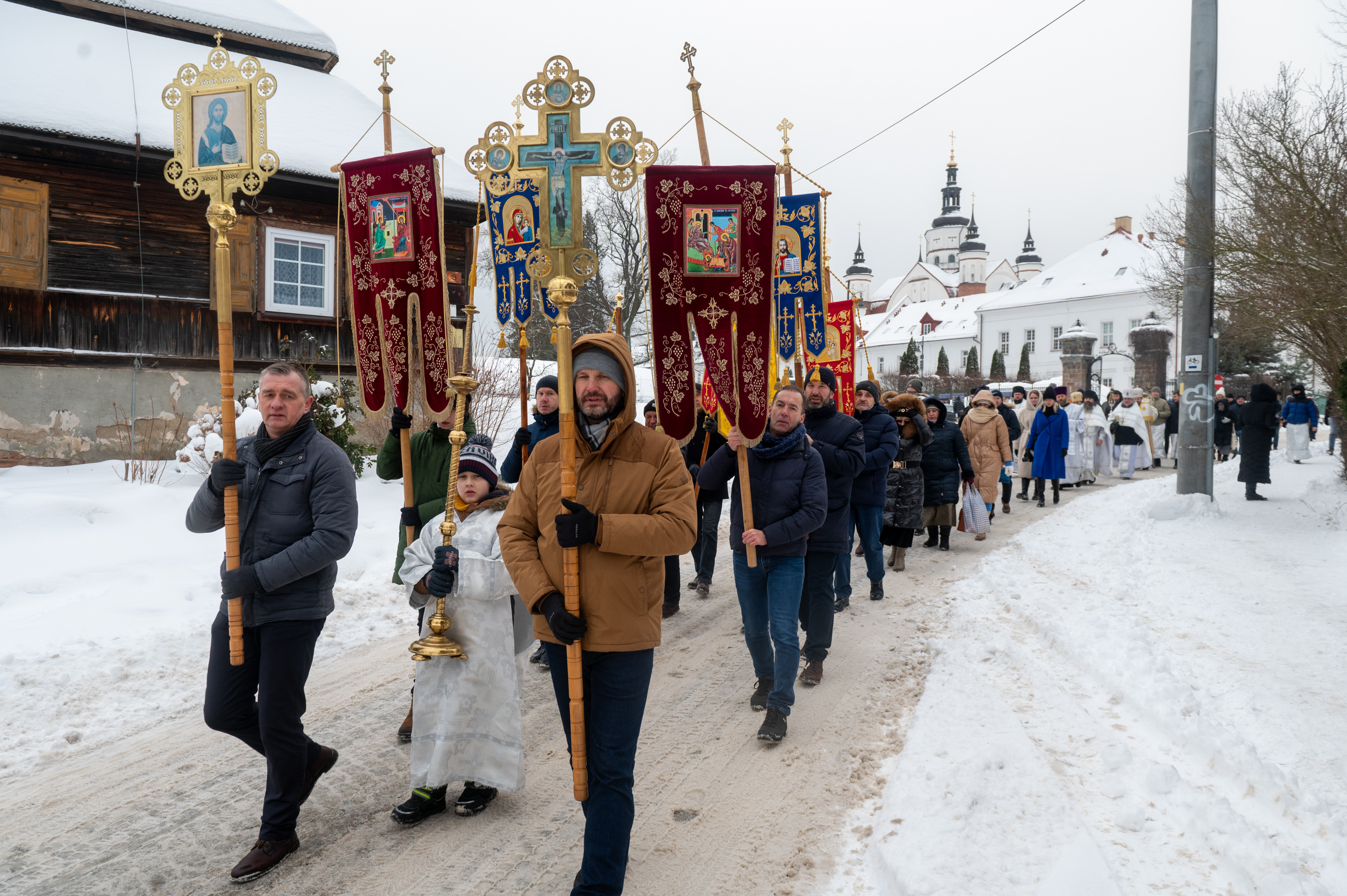 Chrzest Pański w Monasterze Zwiastowania Bogurodzicy w Supraślu