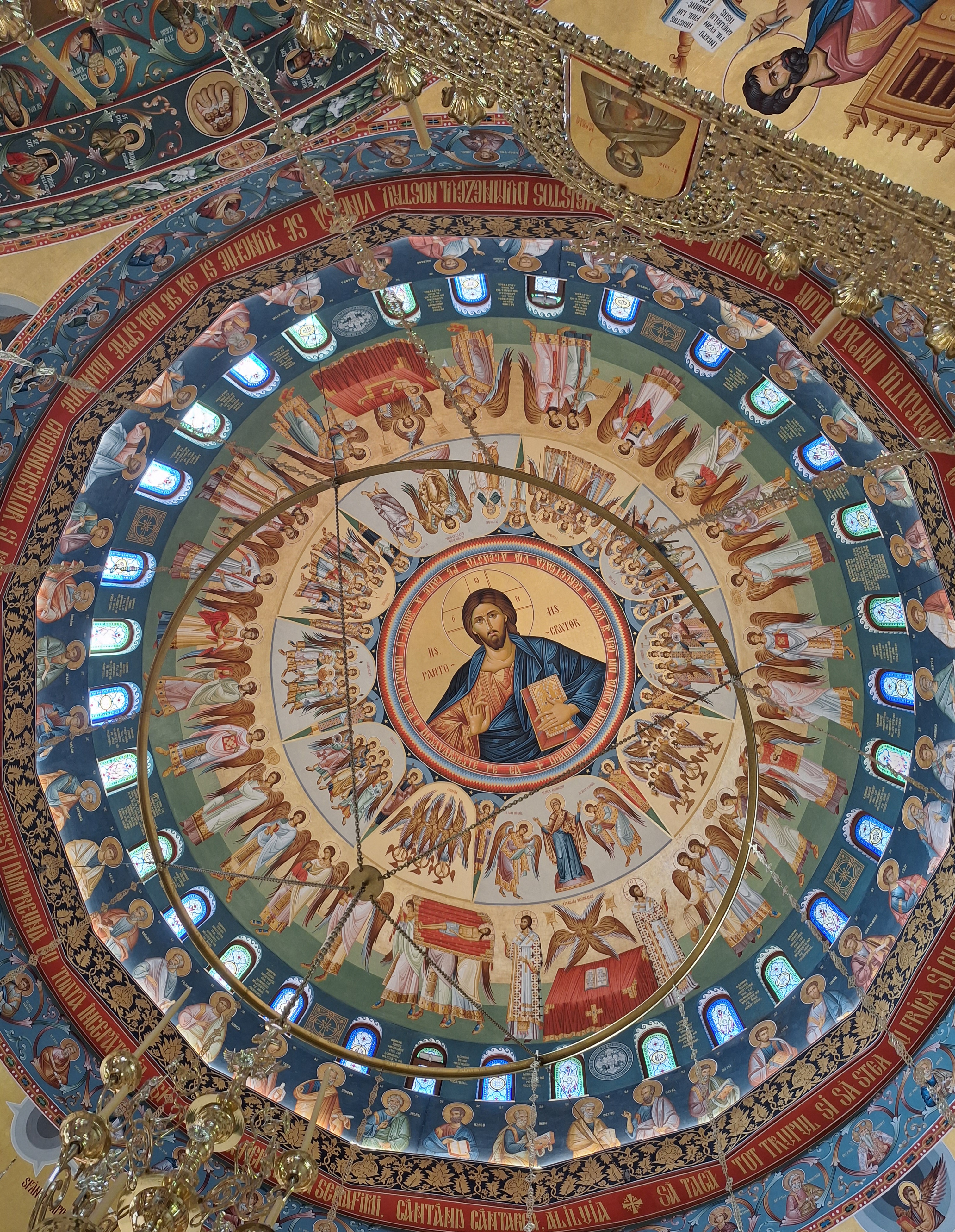 Pantocrator fresco from Pantocrator Monastery, Teleorman, Romania 