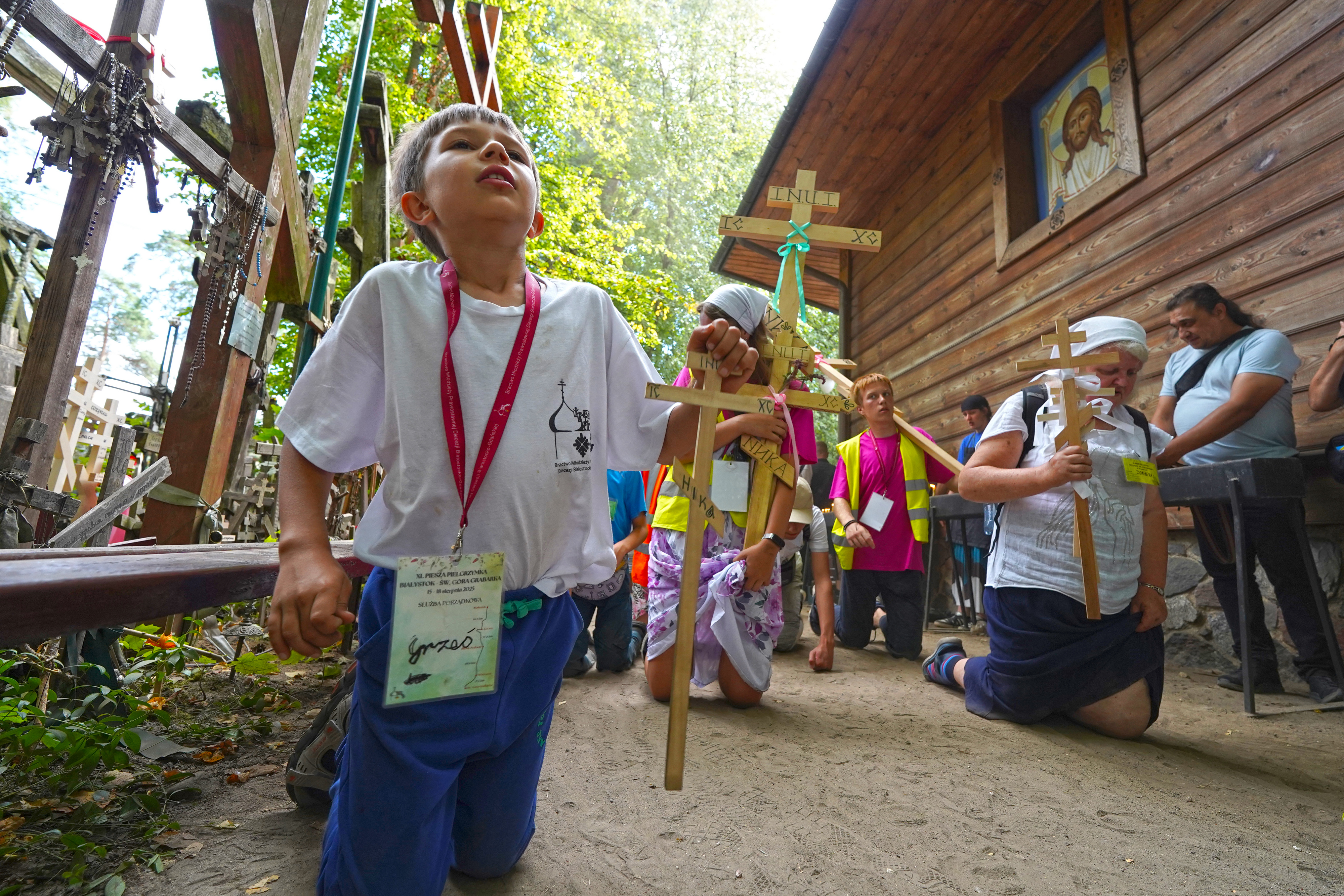 Coming of 40th pilgrimage from Białystok to the Holy Mount of Grabarka