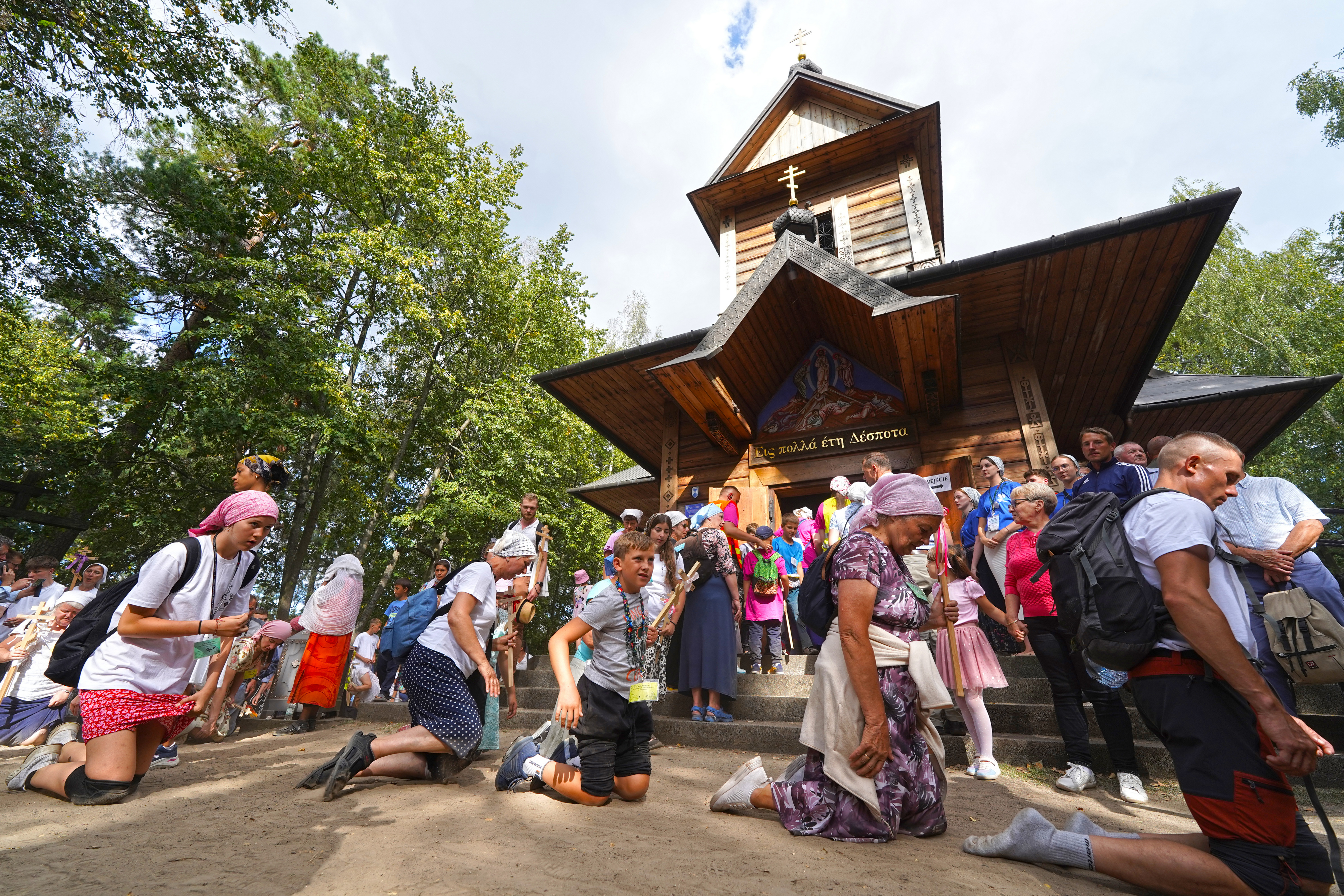 Coming of 40th pilgrimage from Białystok to the Holy Mount of Grabarka