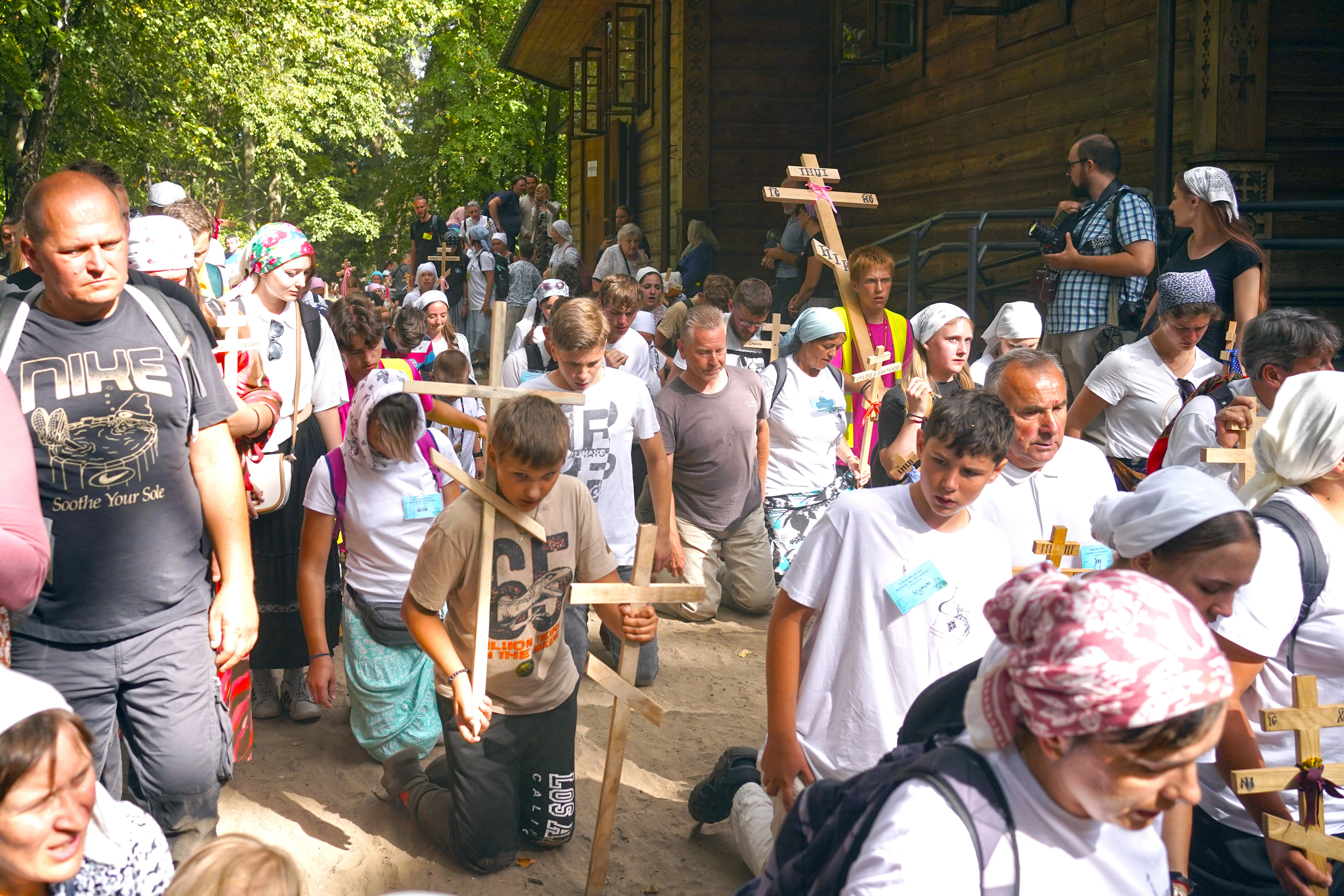 Coming of 40th pilgrimage from Białystok to the Holy Mount of Grabarka