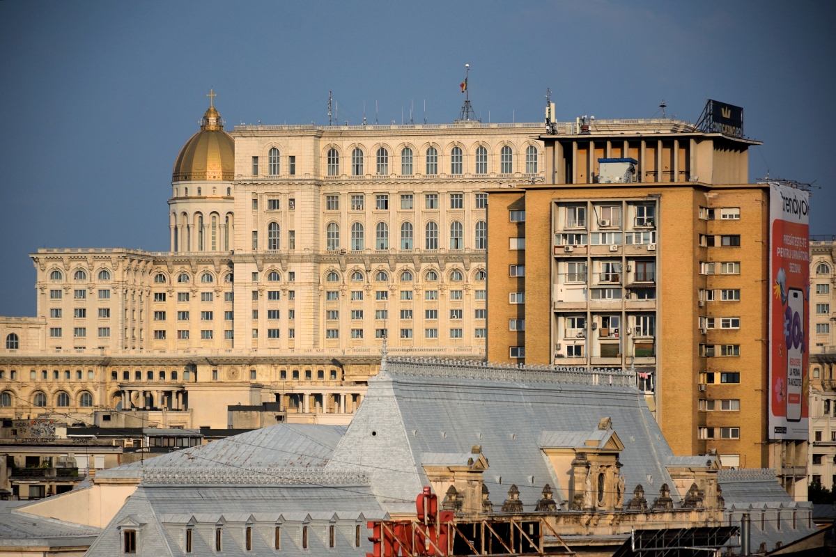 Parlament and new Orthodox cathedral in Bucharest, June 2025