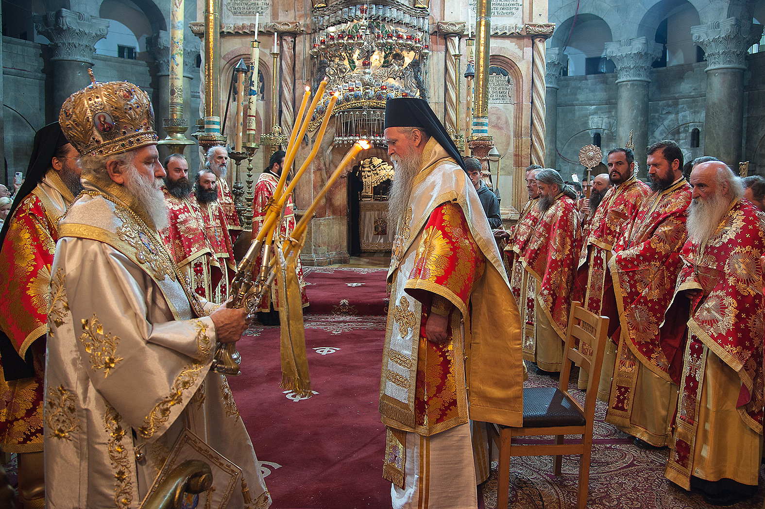 Литургија у Цркви Гроба Господњег