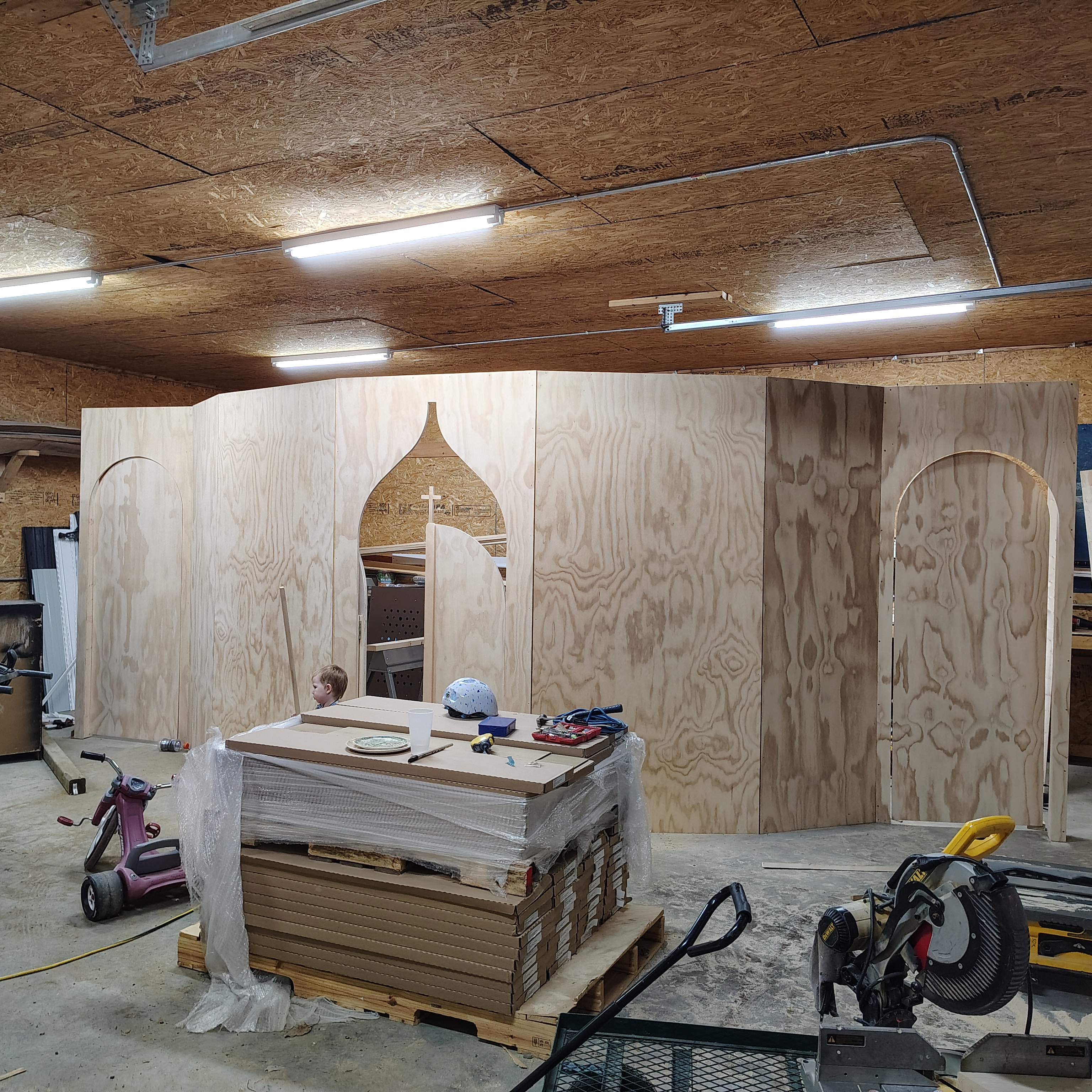 Iconostasis in progress