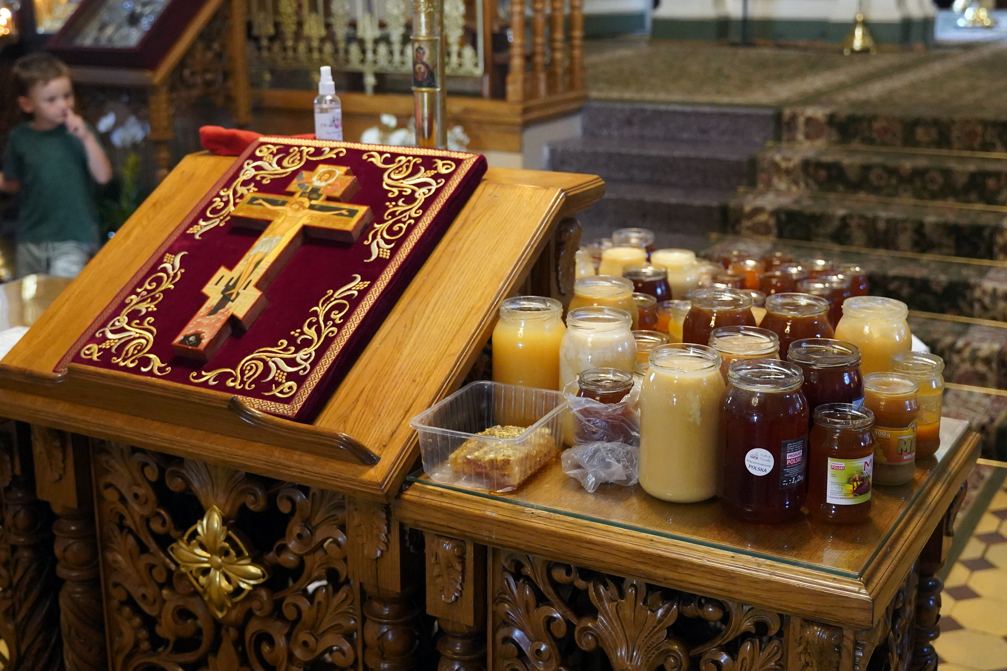 "The first Spas" in St. Nicholas Cathedral in Białystok - honey consecration