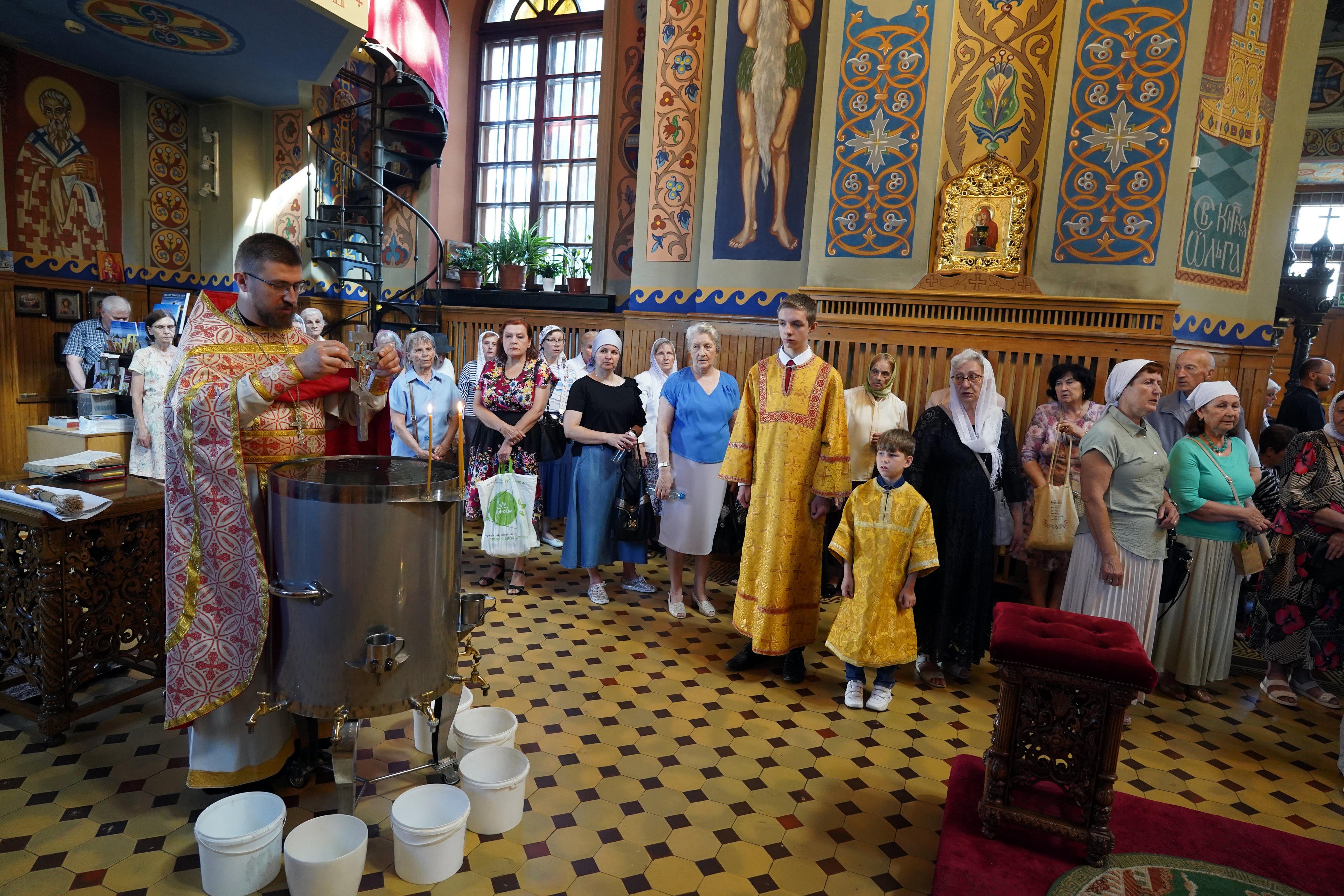 "The first Spas" in St. Nicholas Cathedral in Białystok - honey consecration