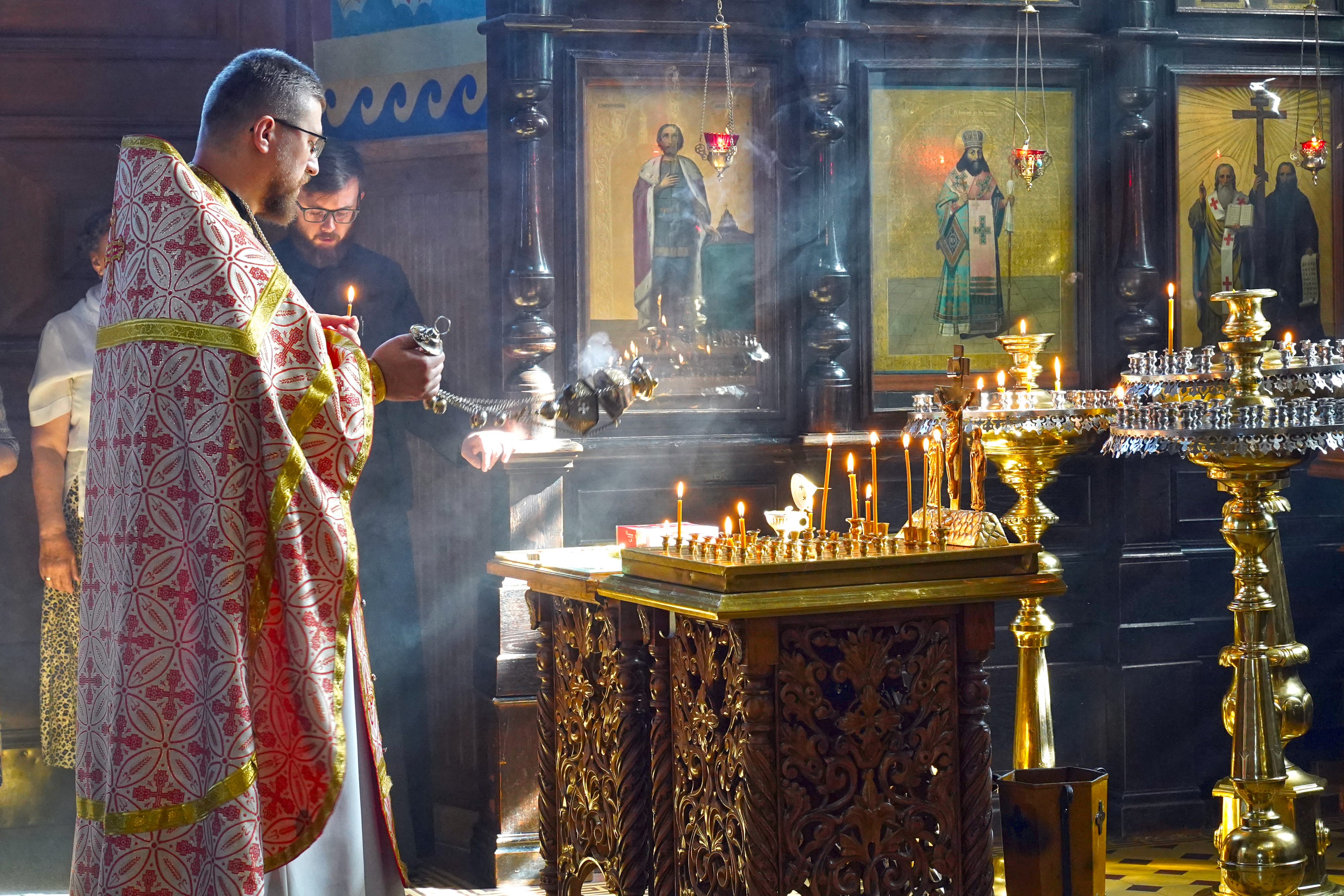 Ordinary panichida in St. Nicholas Cathedral