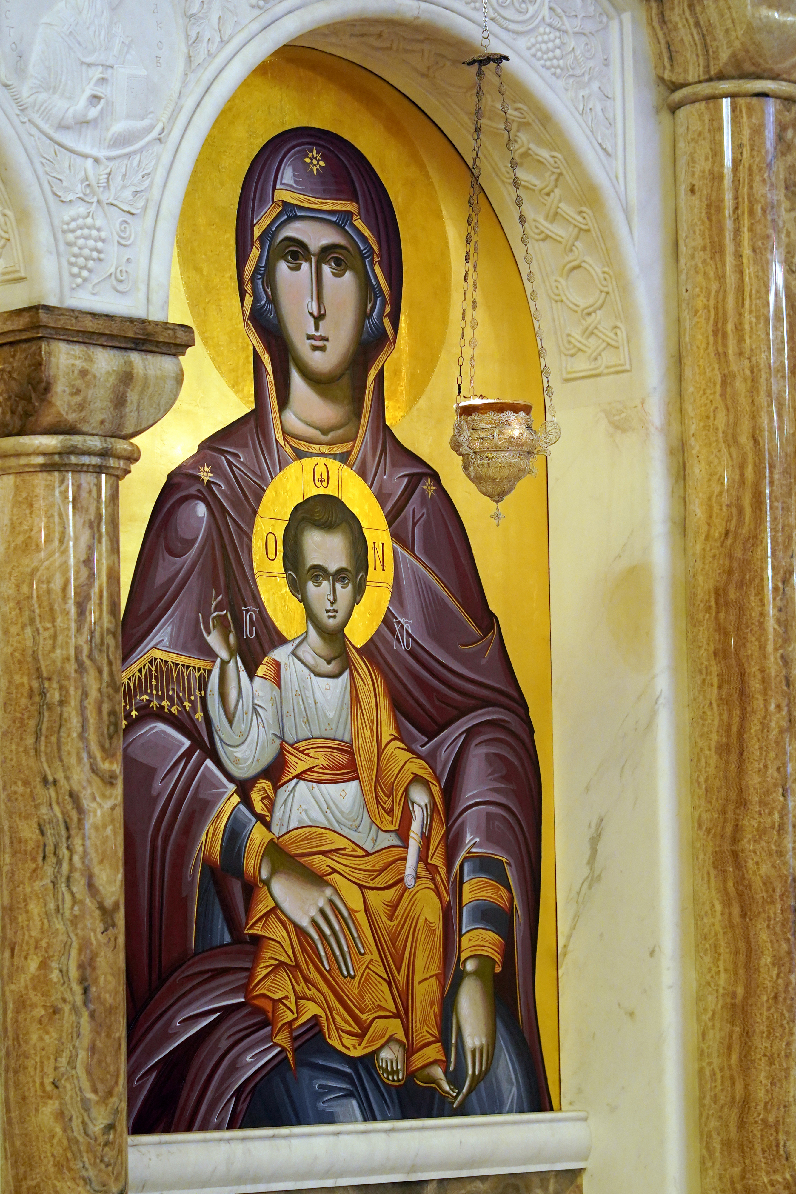 The All-Night Vigil of Dormition feast in Ressurection of Christ Orthodox Cathedral in Podgorica 