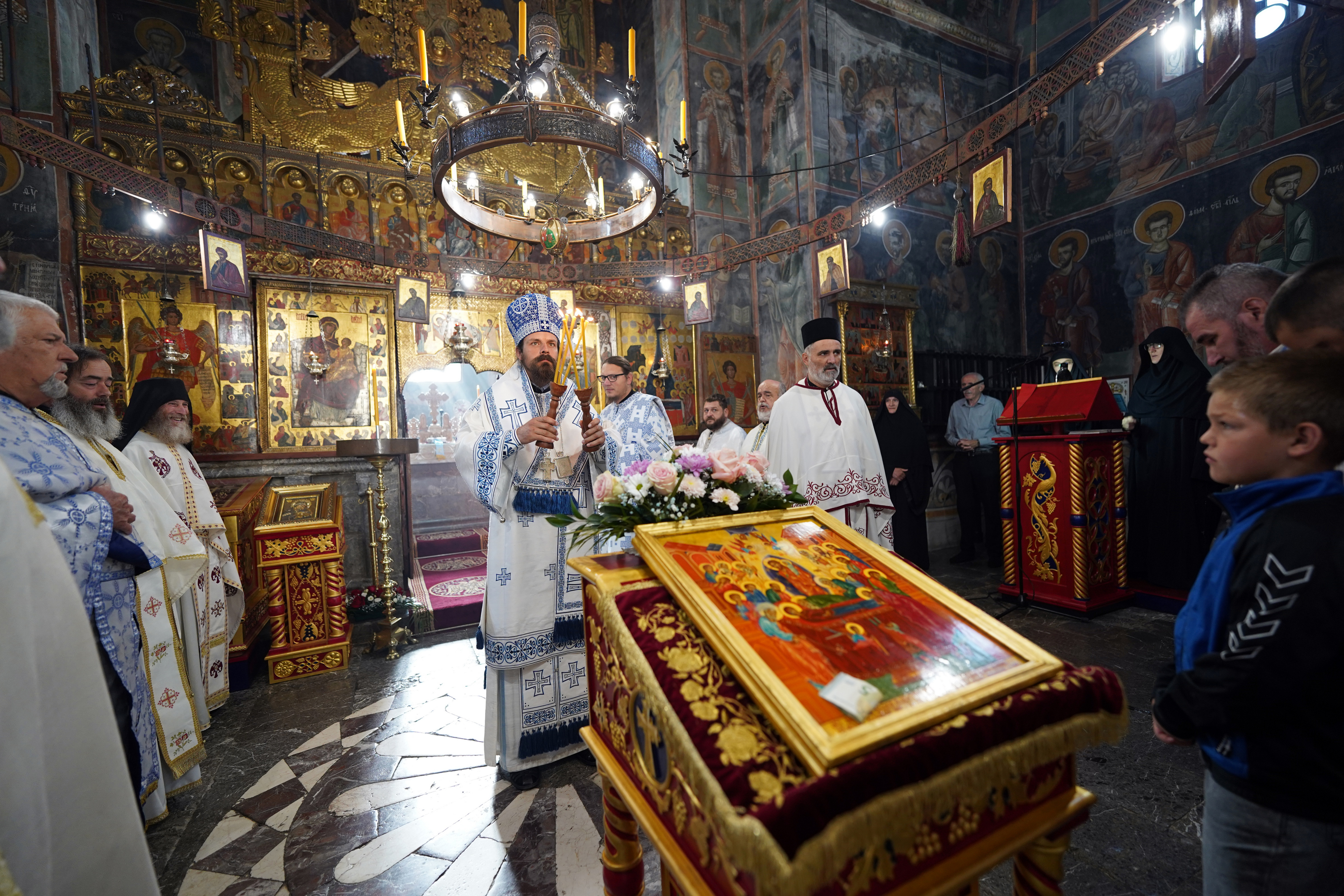 The Dormition feast in Morača Monastery