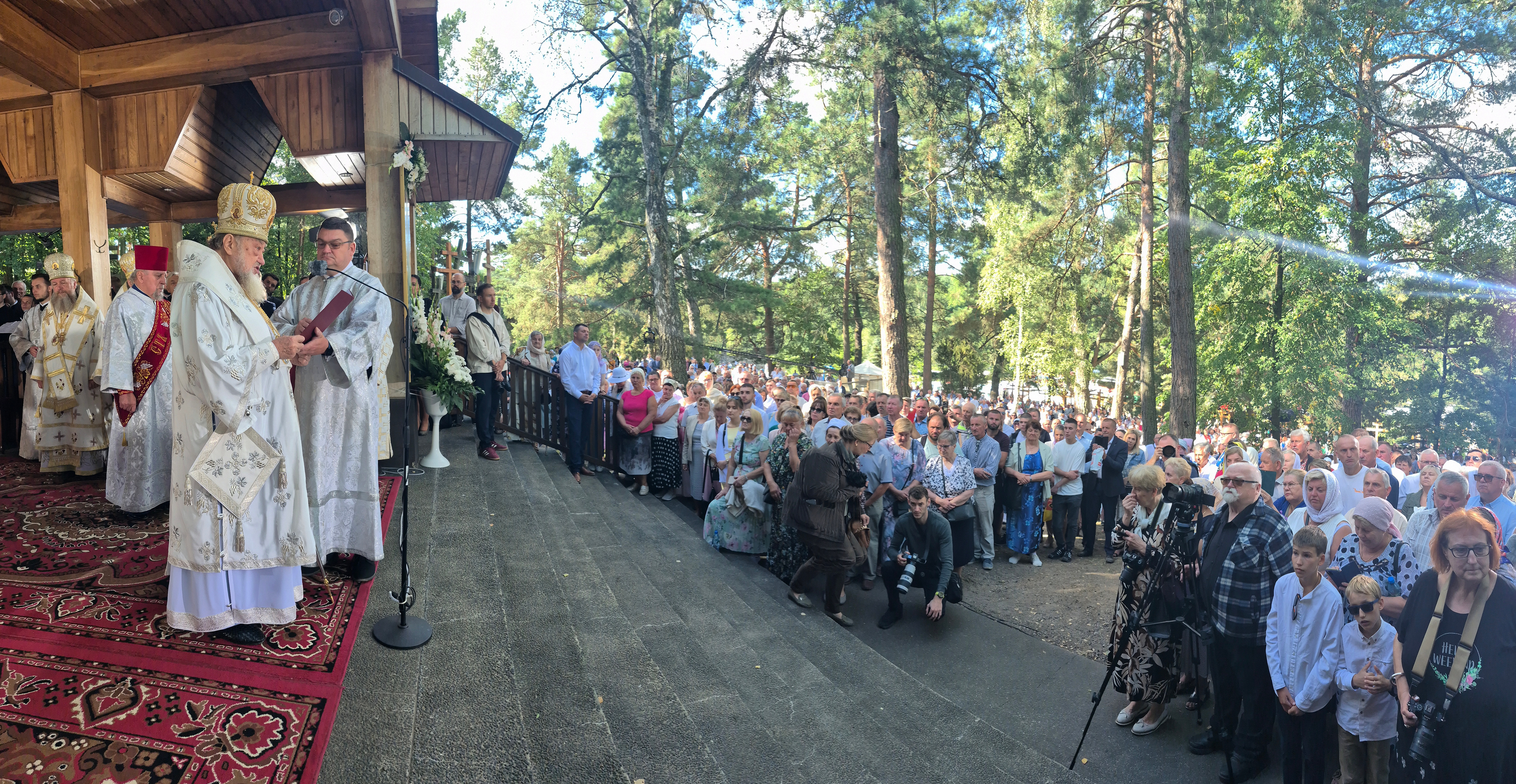 Before Divine Liturgy of Transfiguration feast on Grabarka, 2025