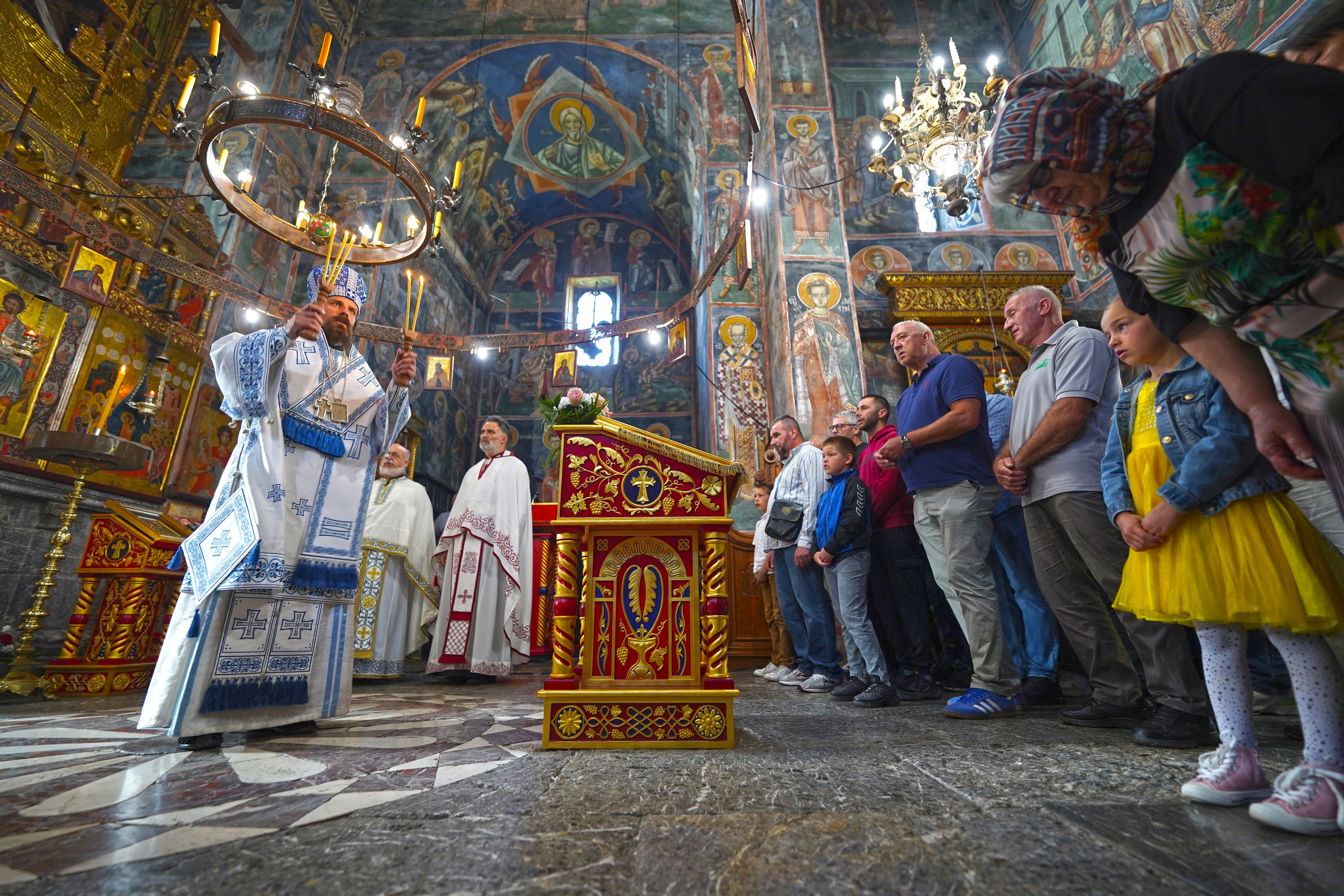 The Dormition feast in Morača Monastery