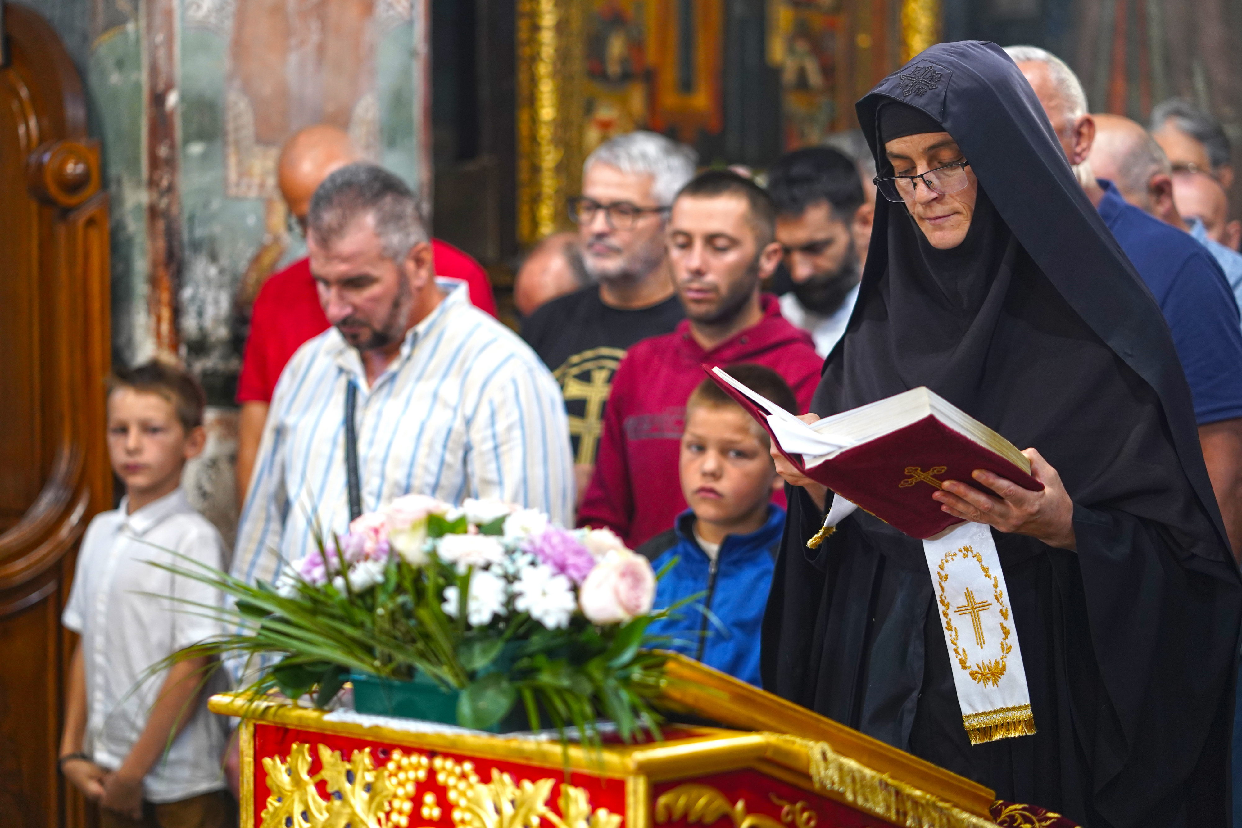 The Dormition feast in Morača Monastery