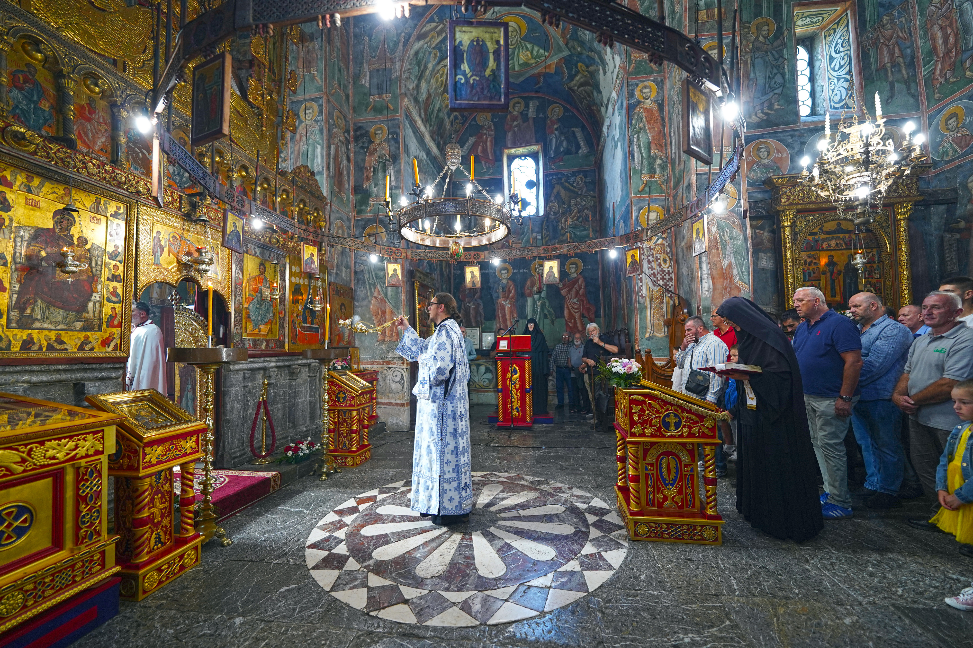 The Dormition feast in Morača Monastery