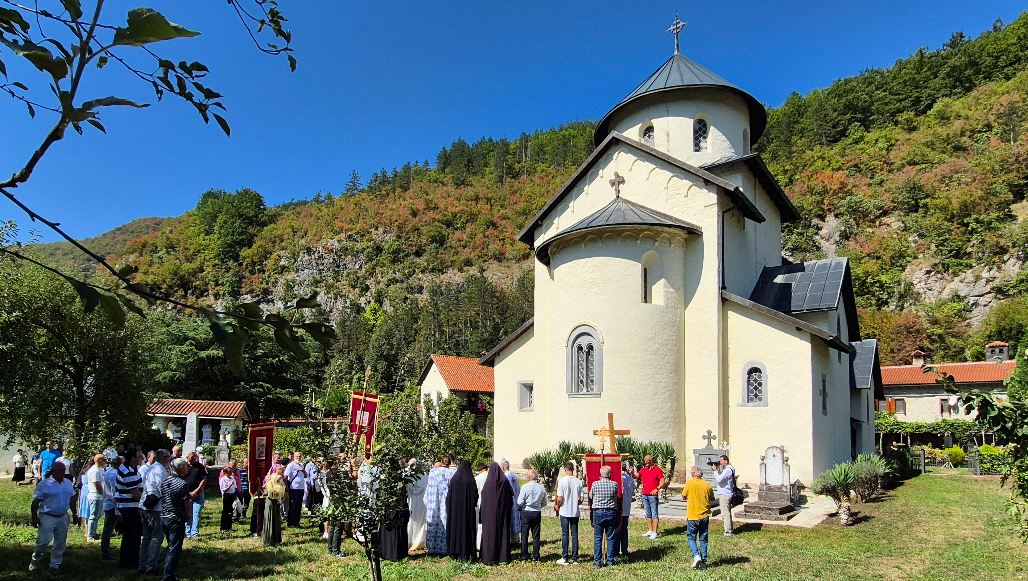 The Dormition feast in Morača Monastery