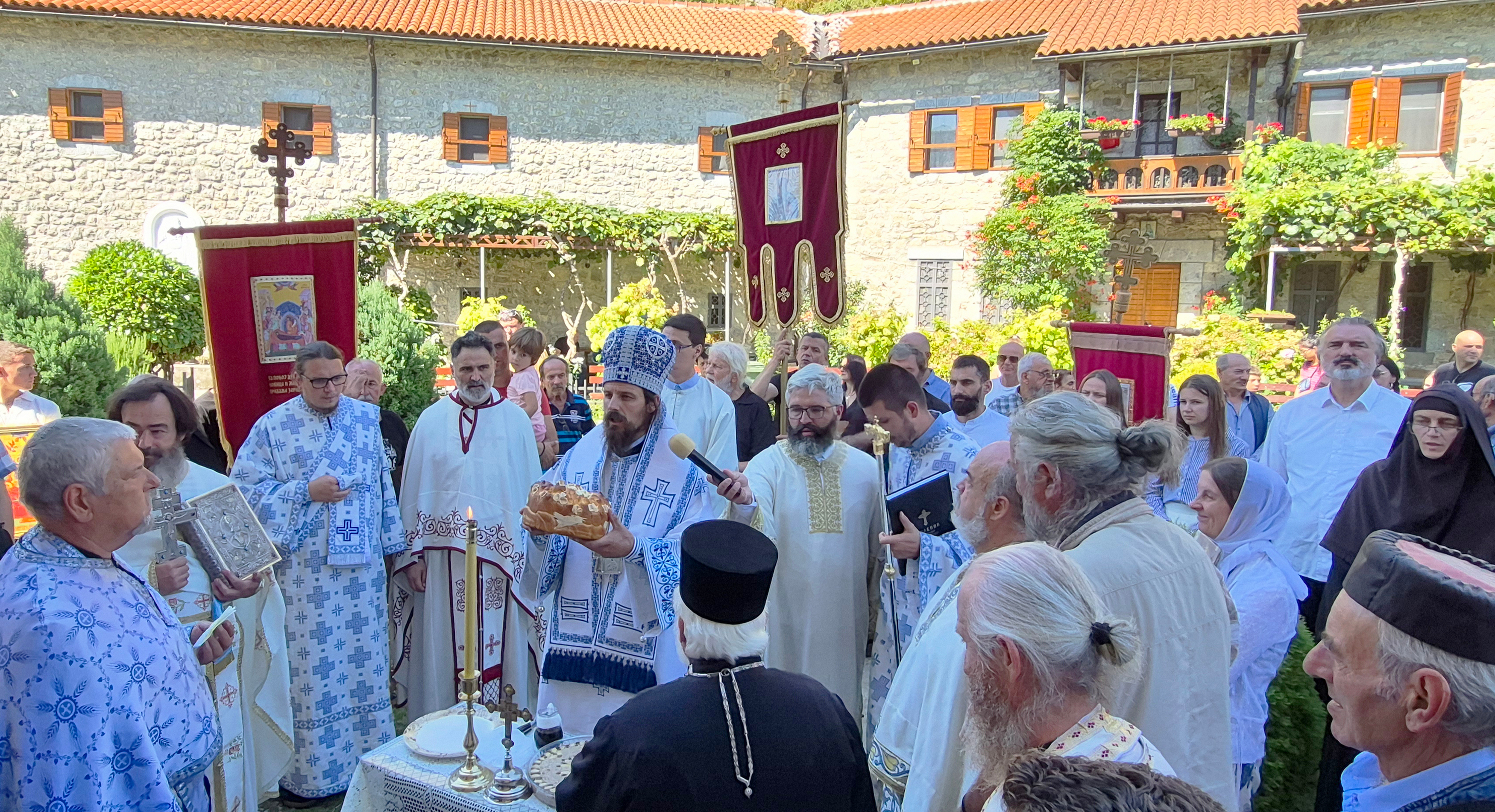 The Dormition feast in Morača Monastery
