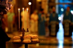 jarek11 
 The All-Night Vigil of Dormition feast in Ressurection of Christ Orthodox Cathedral in Podgorica 