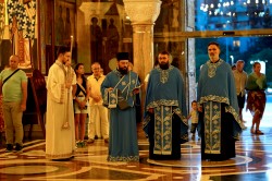 jarek11 
 The All-Night Vigil of Dormition feast in Ressurection of Christ Orthodox Cathedral in Podgorica 