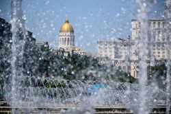 Sheep1389 
 Fountain and Salvation cathedral in Bucharest (3)