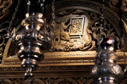 Sheep1389 
 Święty apostoł Łukasz - detal kiotu w Panagia Dexia