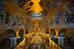 jarek11 
 The All-Night Vigil of Dormition feast in Ressurection of Christ Orthodox Cathedral in Podgorica
