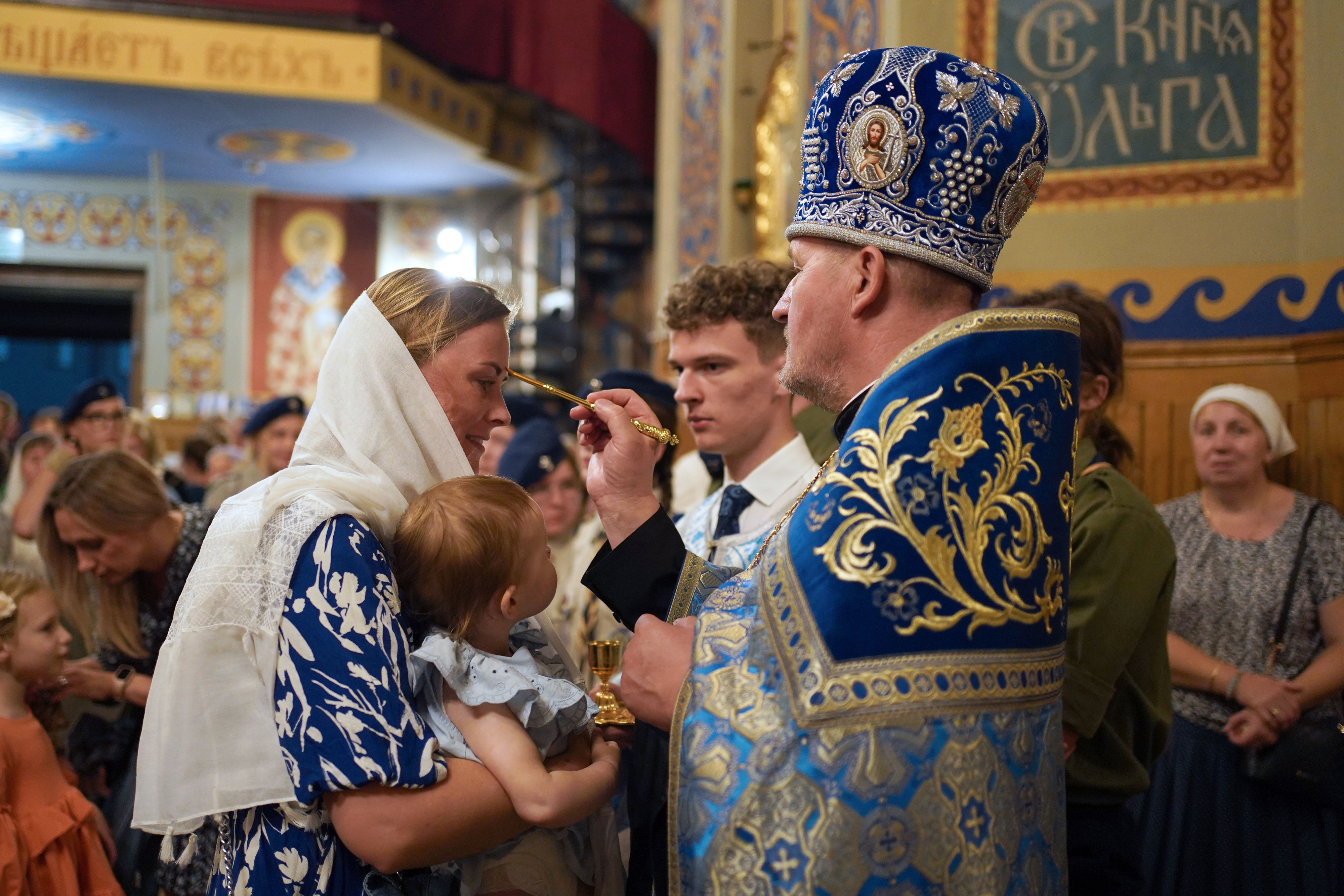 Eve of St. Martyr Gabriel of Zabłudów feast in St. Nicholas Cathedral in Białystok 