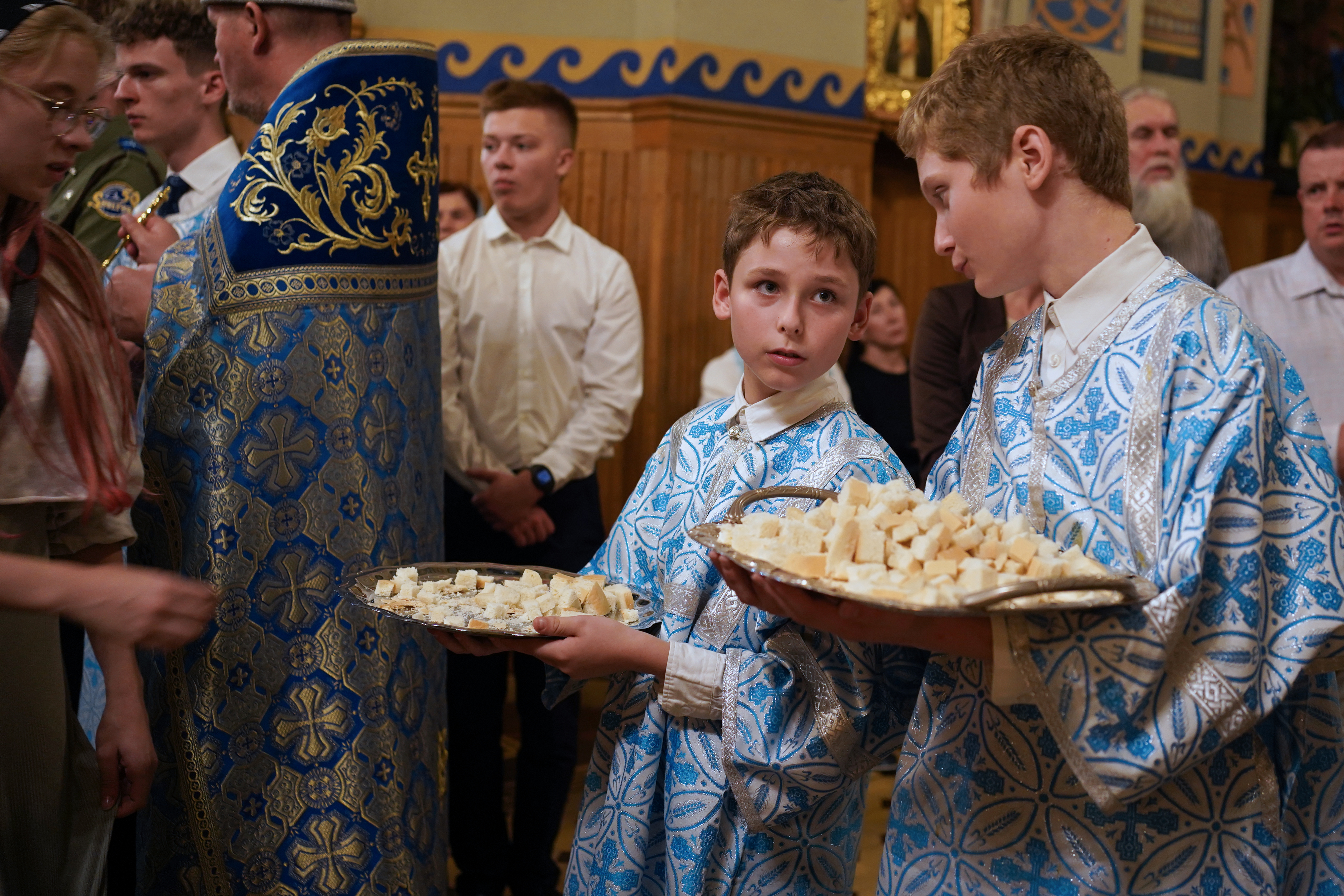 Eve of St. Martyr Gabriel of Zabłudów feast in St. Nicholas Cathedral in Białystok 