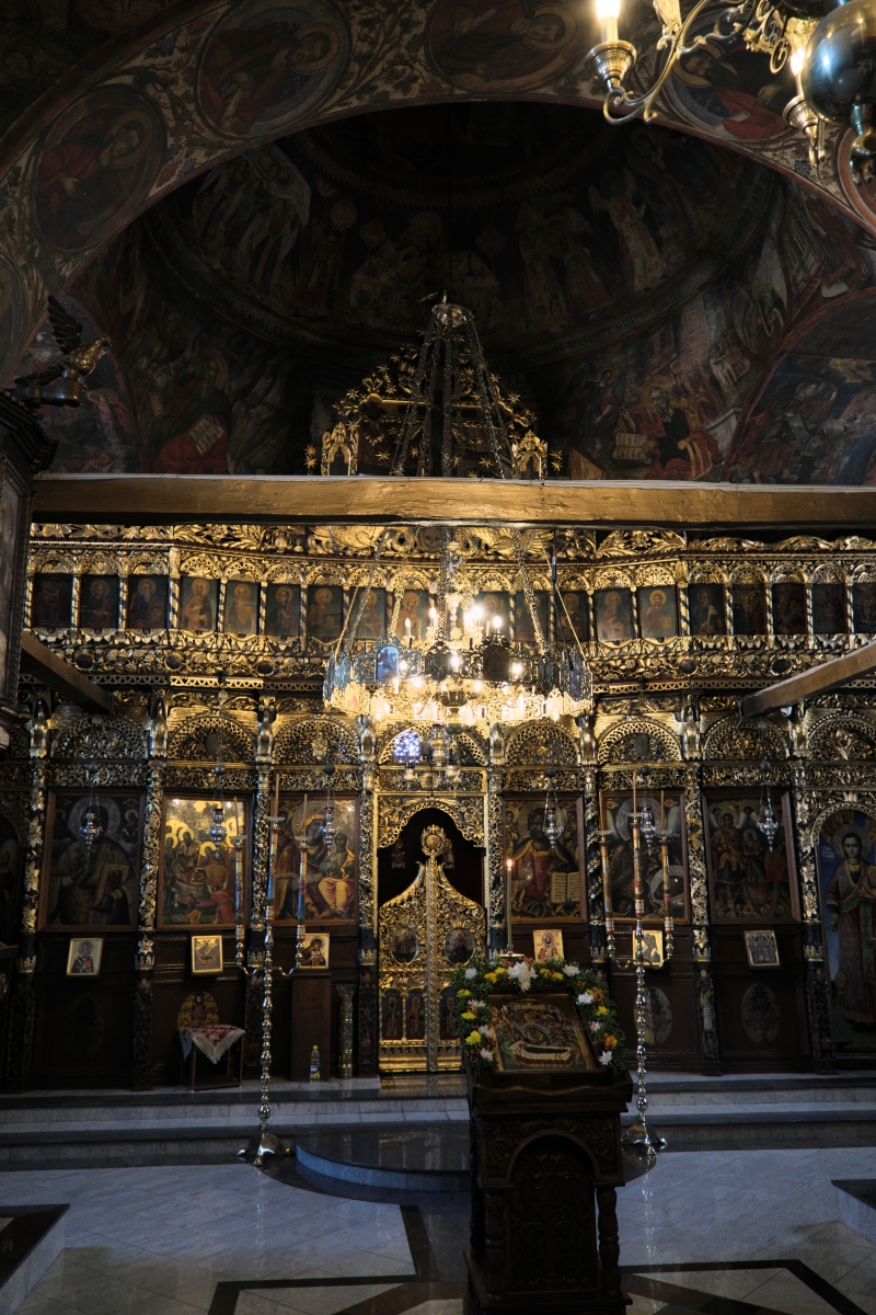 Iconostasis in one of churches in Ochrida 2025