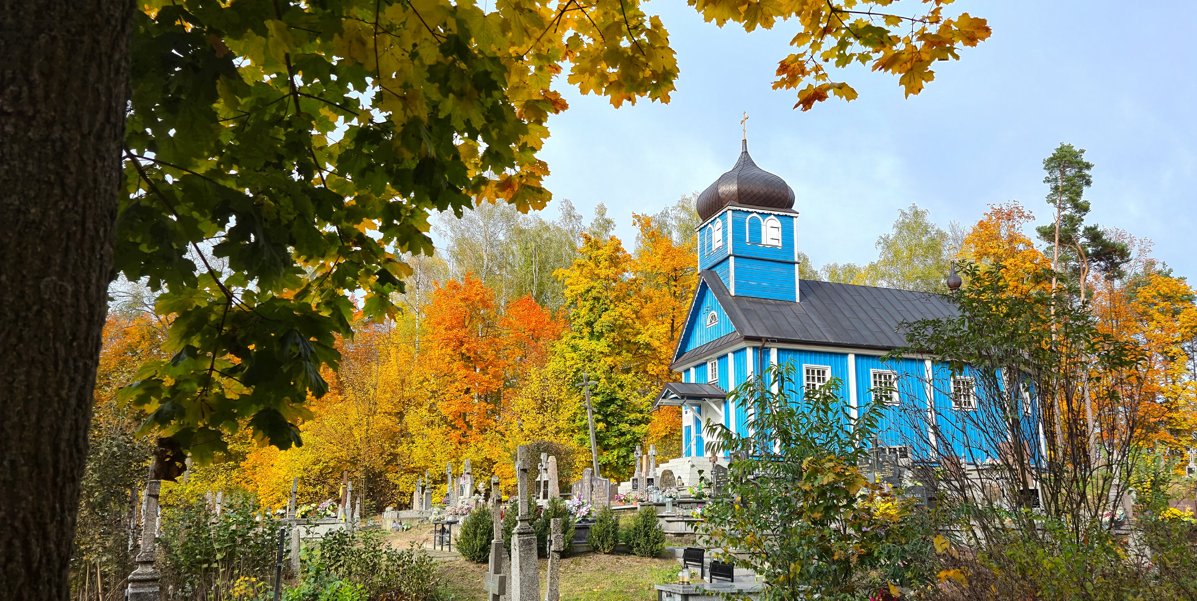 The Orthodox cementary church in Pawły