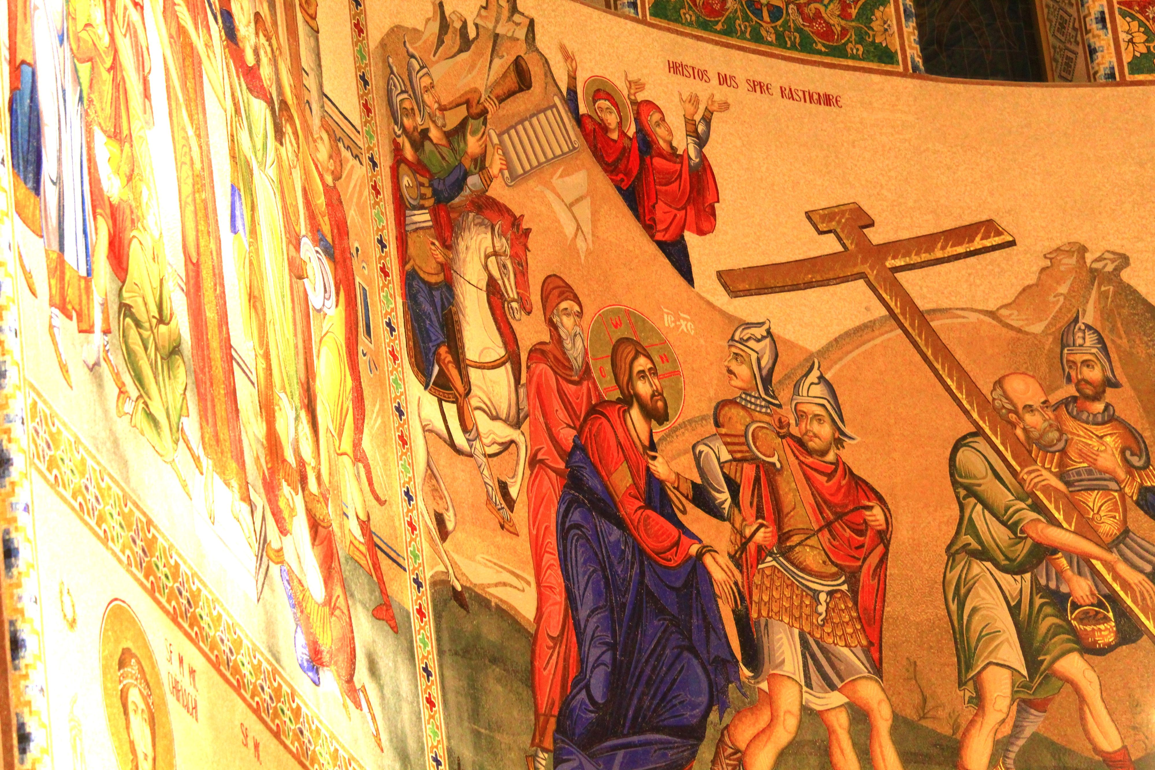 Mosaic fresco from Romania&#039s National Cathedral