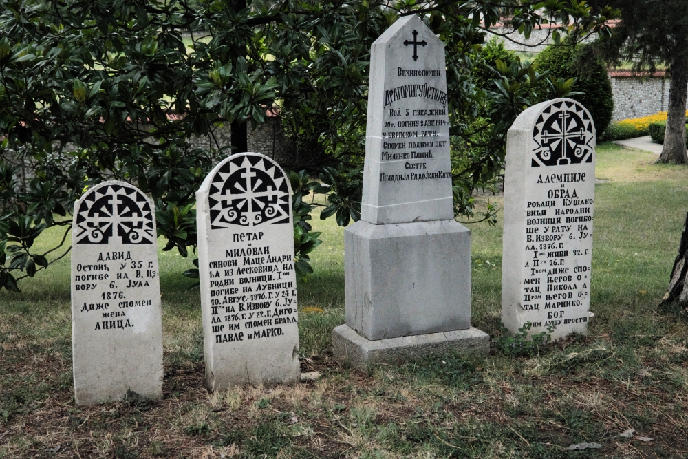 Groby w monasterze Ćelije, 2025
