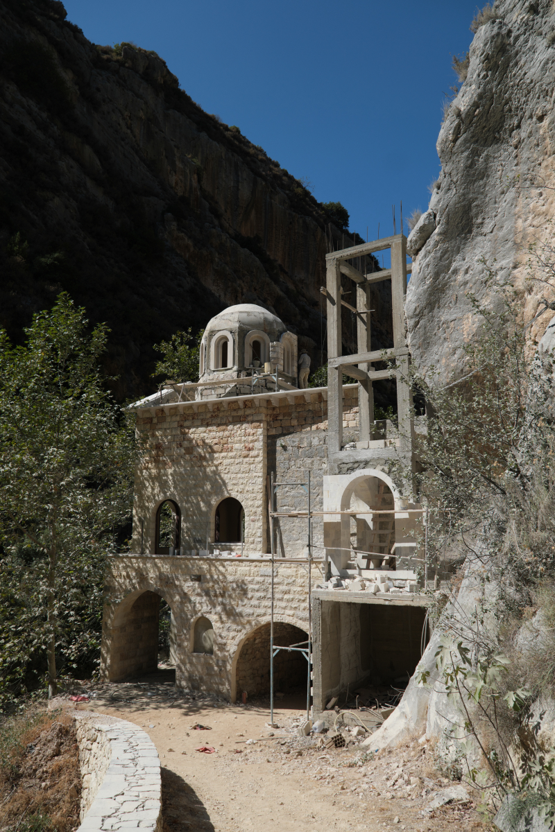 Chapel-skit of Hamatoura monastery in construction, September 2025