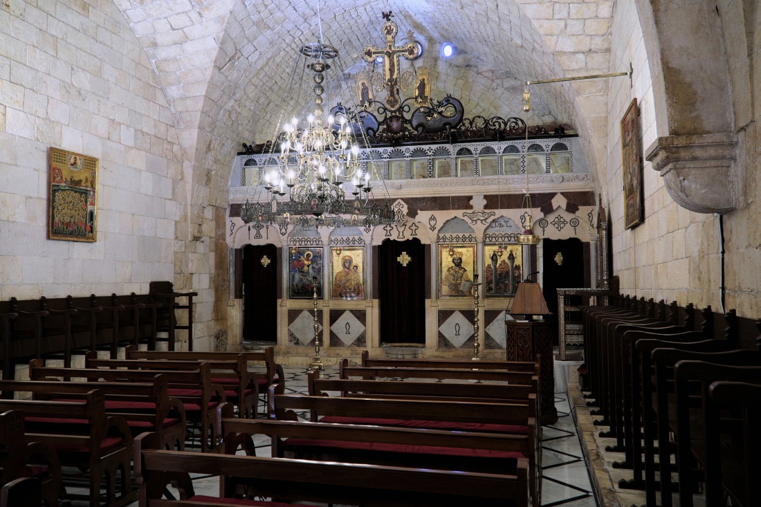 Wnętrze cerkwi św. Jerzego w Balamand, 2025