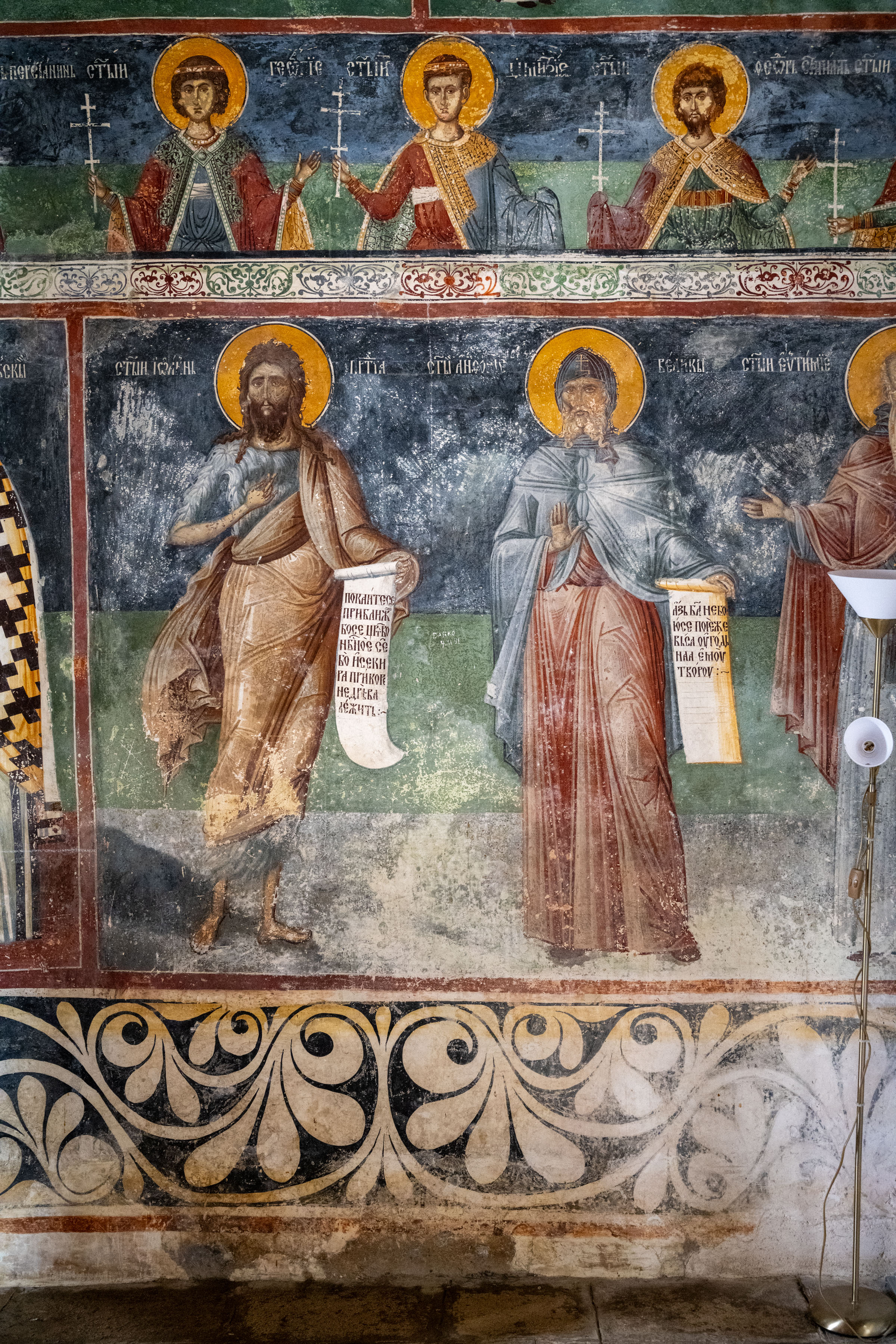 Frescoes, St. Nkolas Chapel, Morača, Montenegro