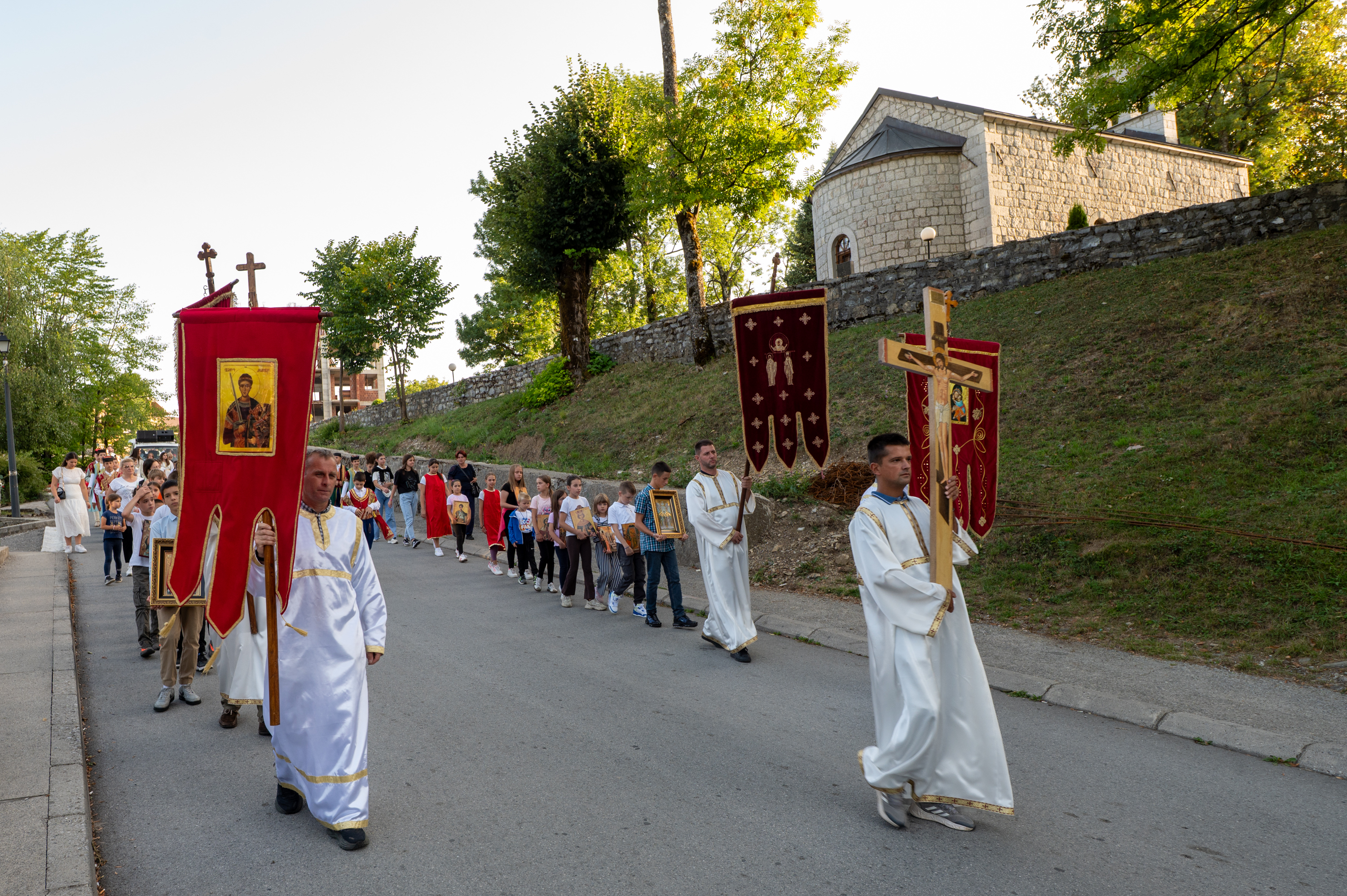 Solemn procession on Dormition feast in Kolašin